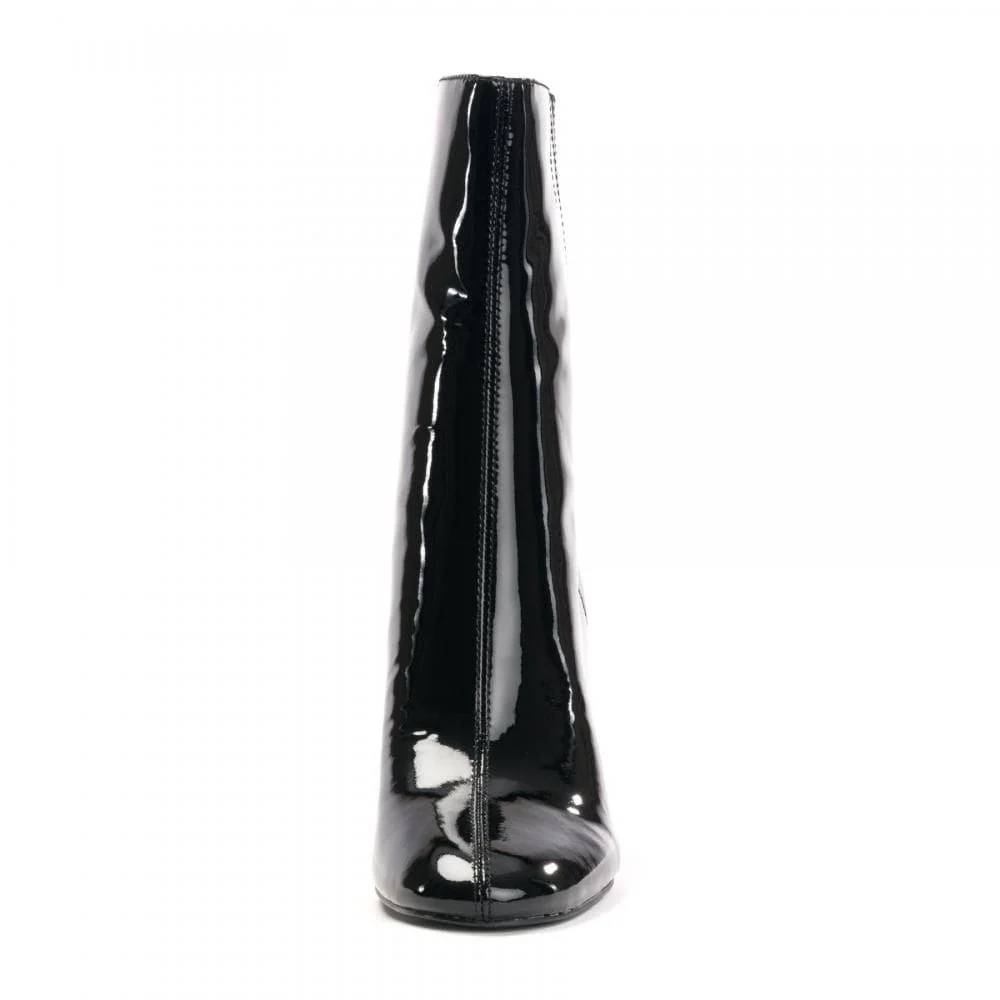 Ash Jasmin Heeled Boots Black Patent Leather - Image 4