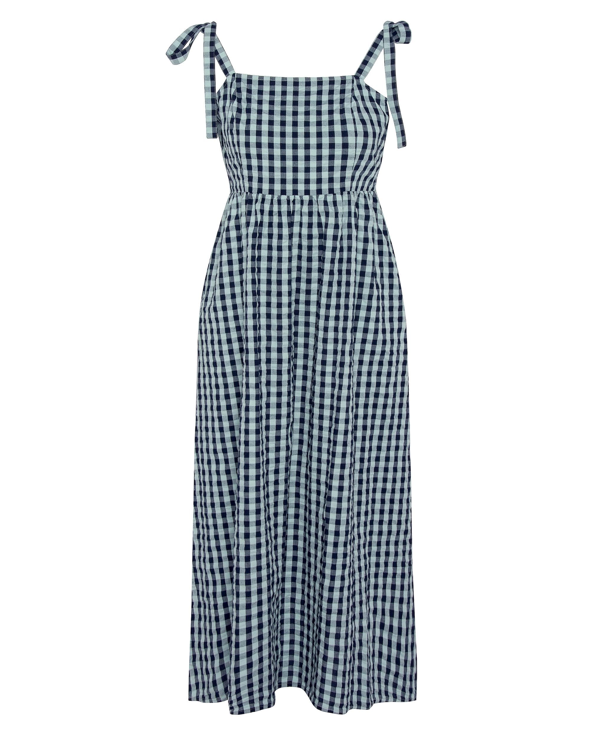 Barbour Abigail Womens Gingham Midi Dress - Image 10
