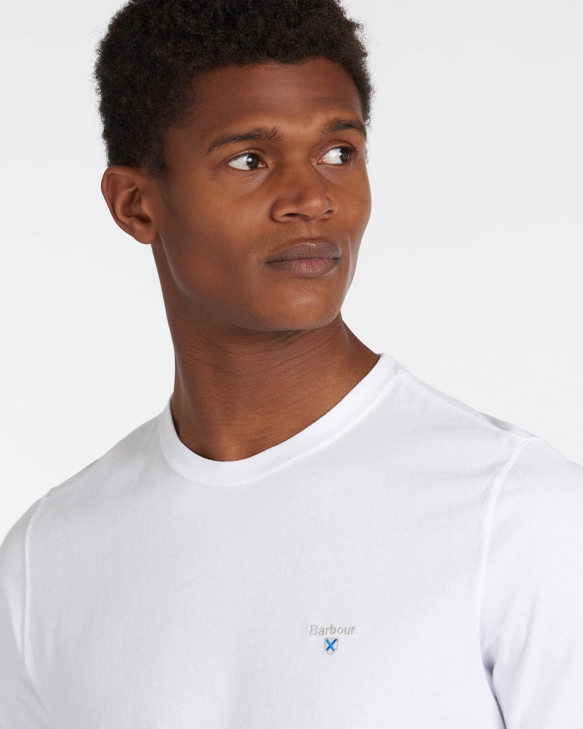 Barbour Aboyne Mens T-Shirt - White - Image 3