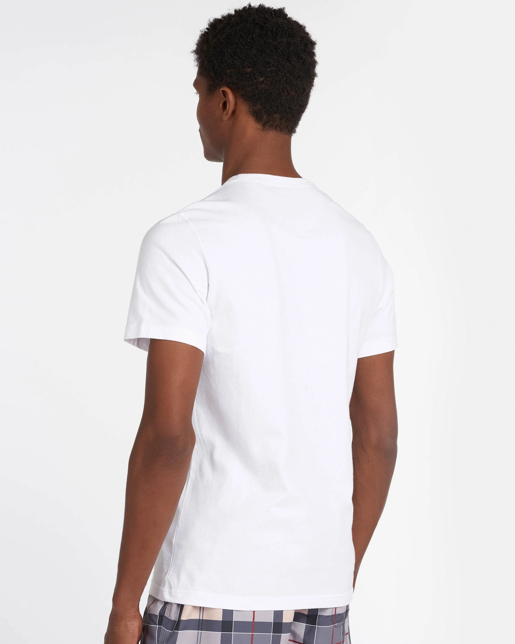 Barbour Aboyne Mens T-Shirt - White - Image 4