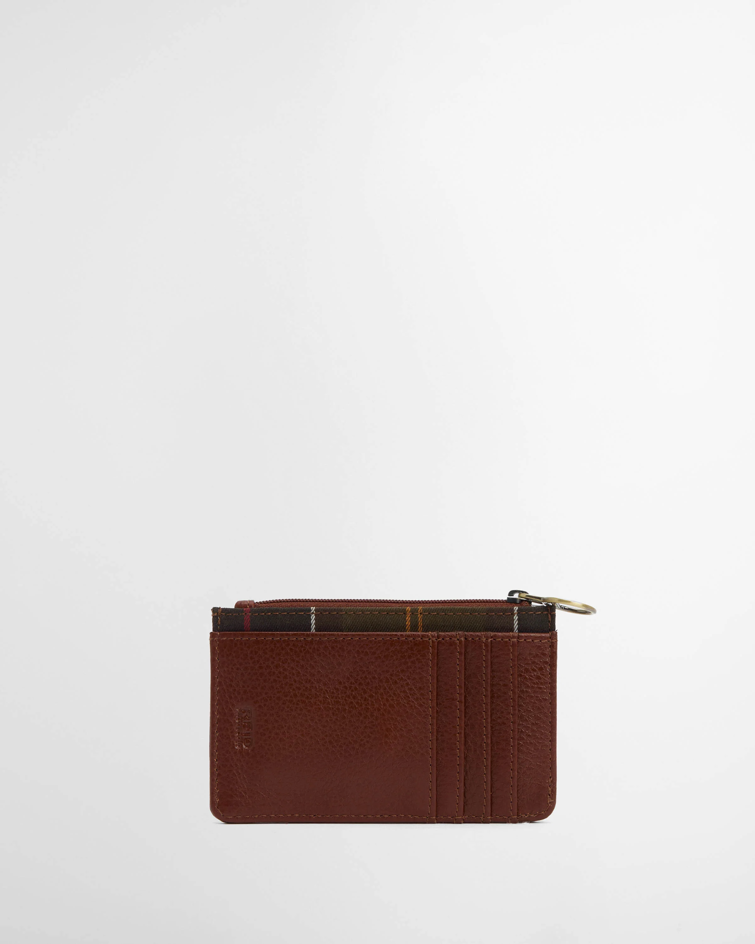 Barbour Alder Womens Leather Card Holder - Brown/Classic - Image 3