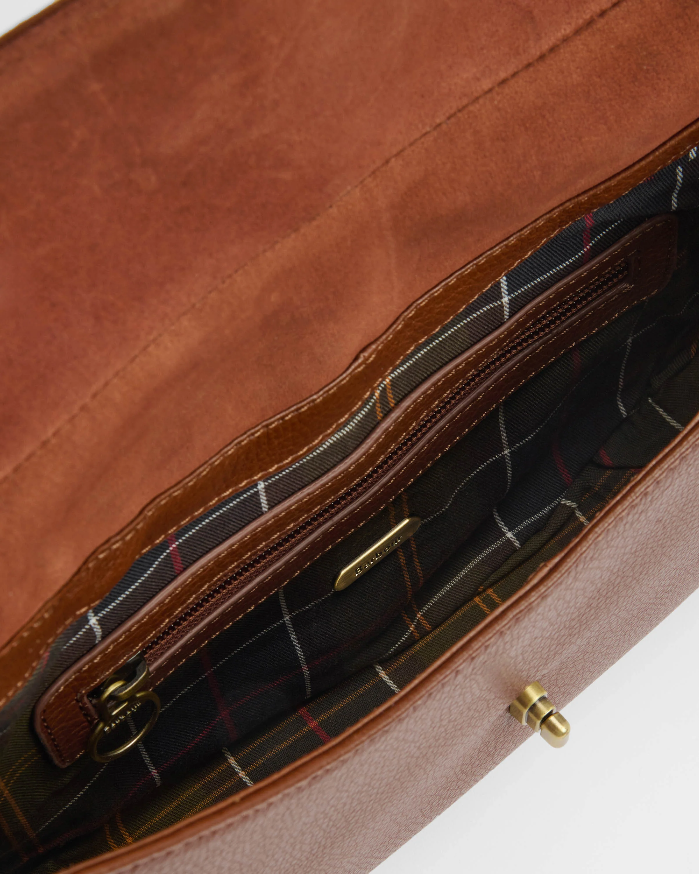 Barbour Alder Womens Leather Sling Bag - Brown - Image 2