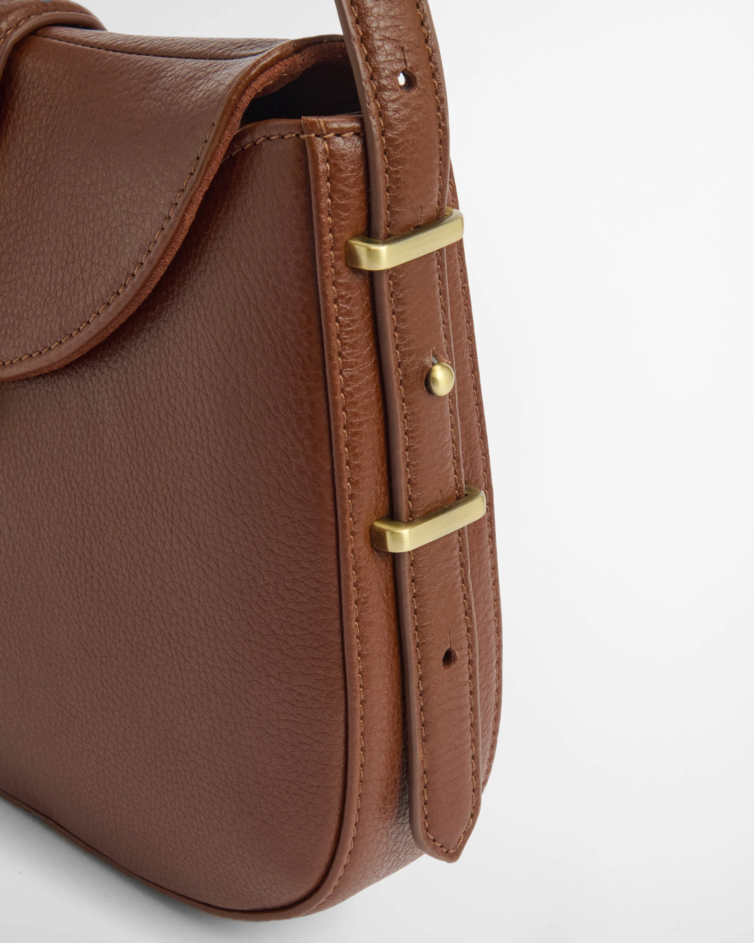 Barbour Alder Womens Leather Sling Bag - Brown - Image 3