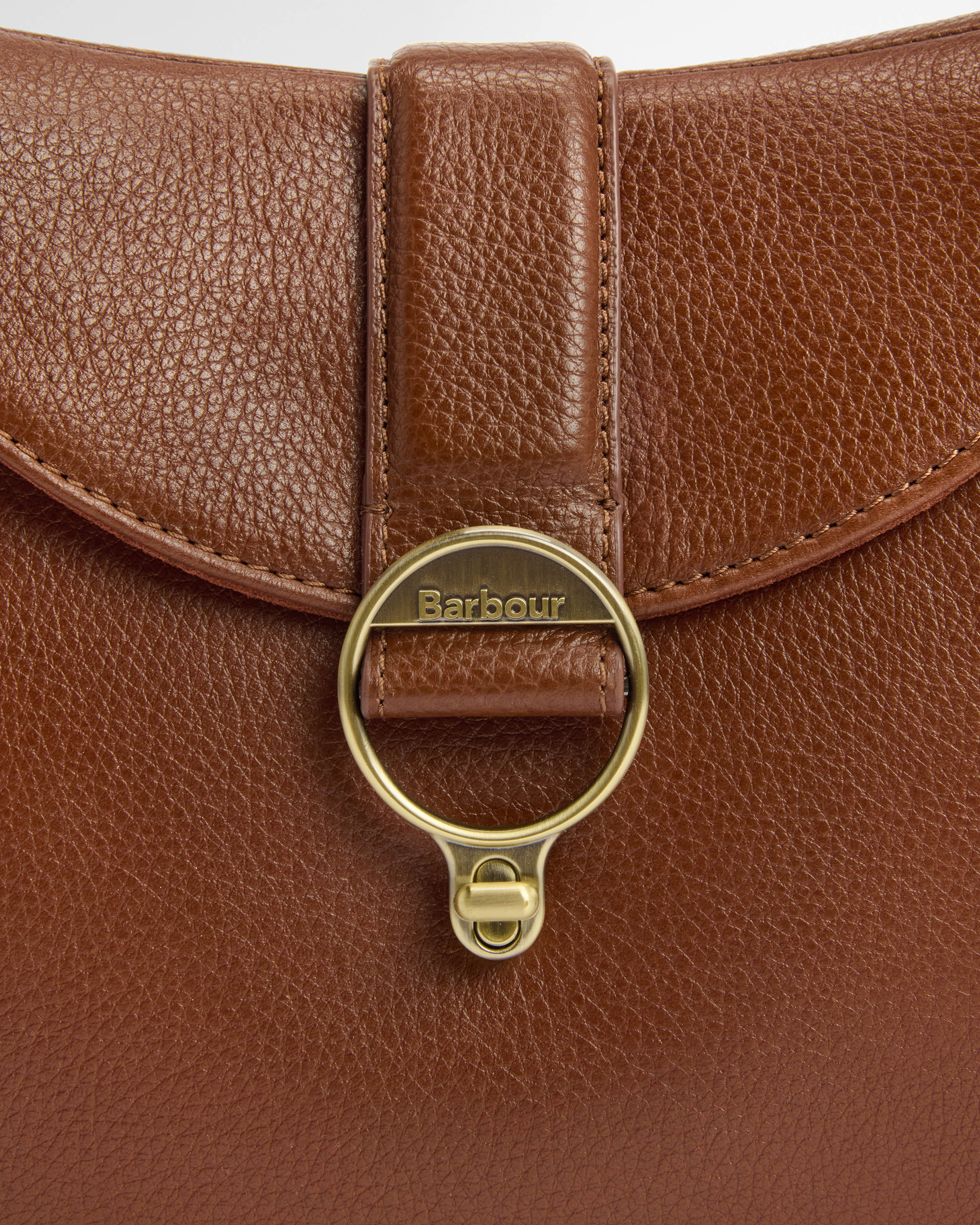 Barbour Alder Womens Leather Sling Bag - Brown - Image 4