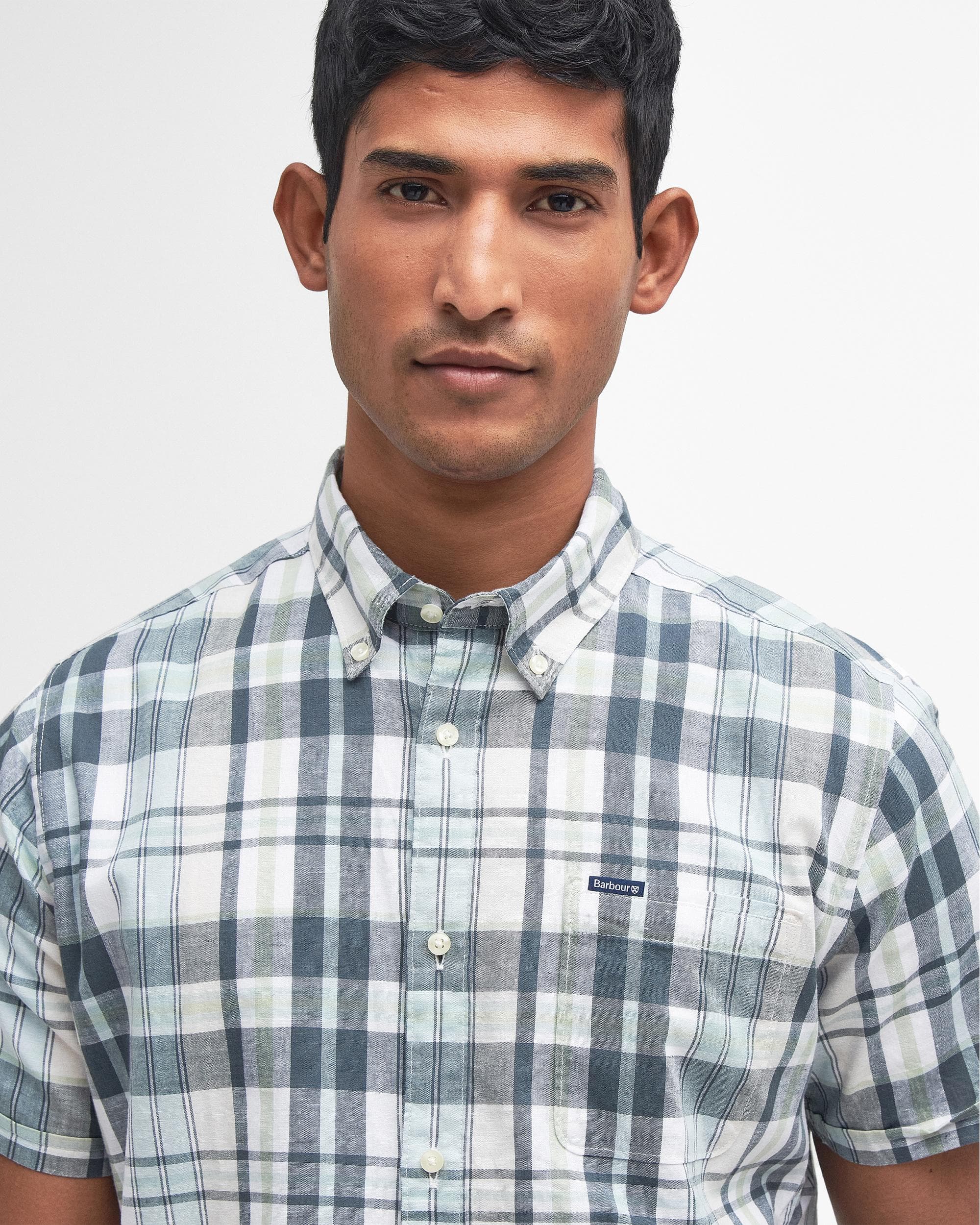 Barbour Alford Mens Tailored Checked Shirt - Image 2