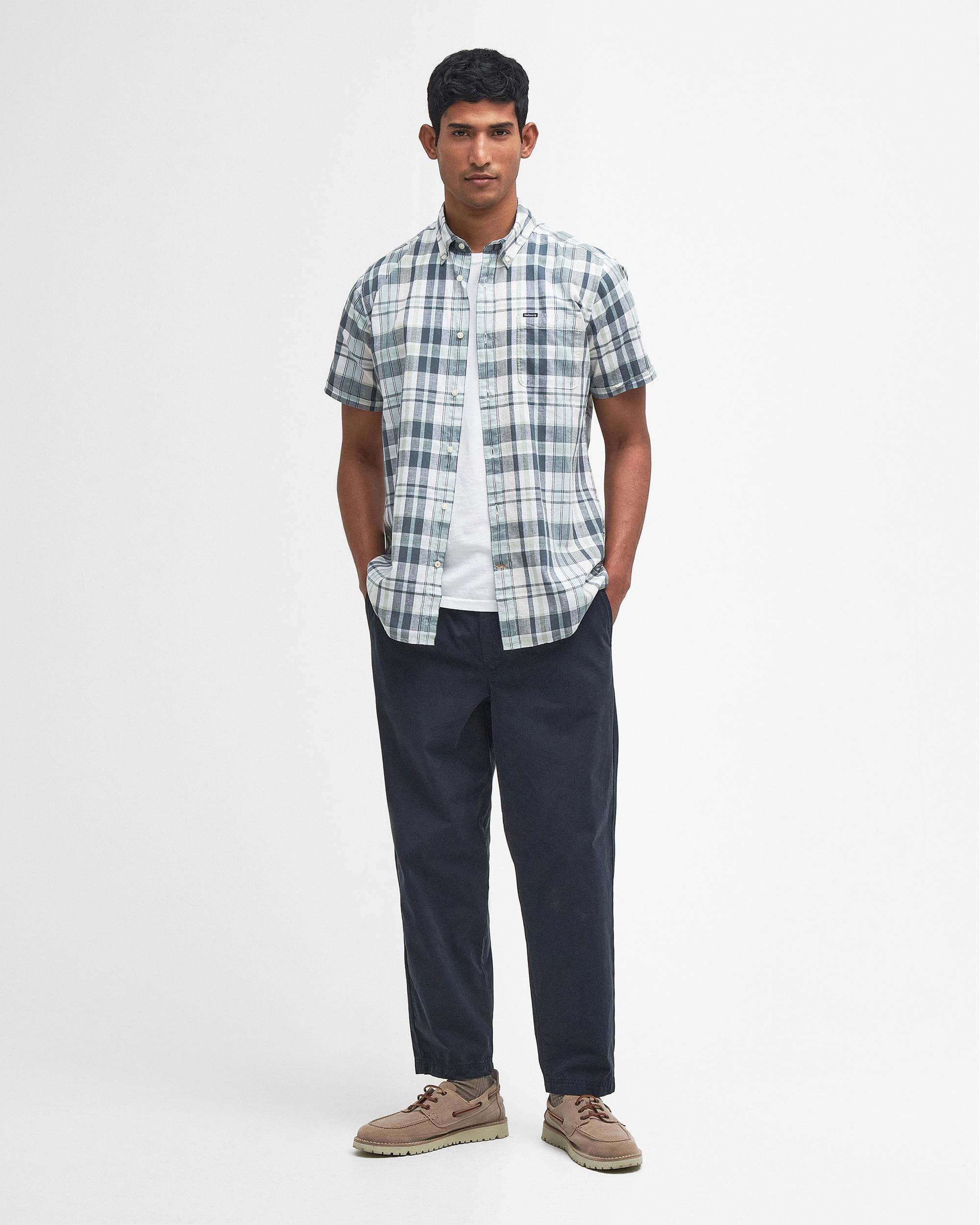 Barbour Alford Mens Tailored Checked Shirt - Image 3