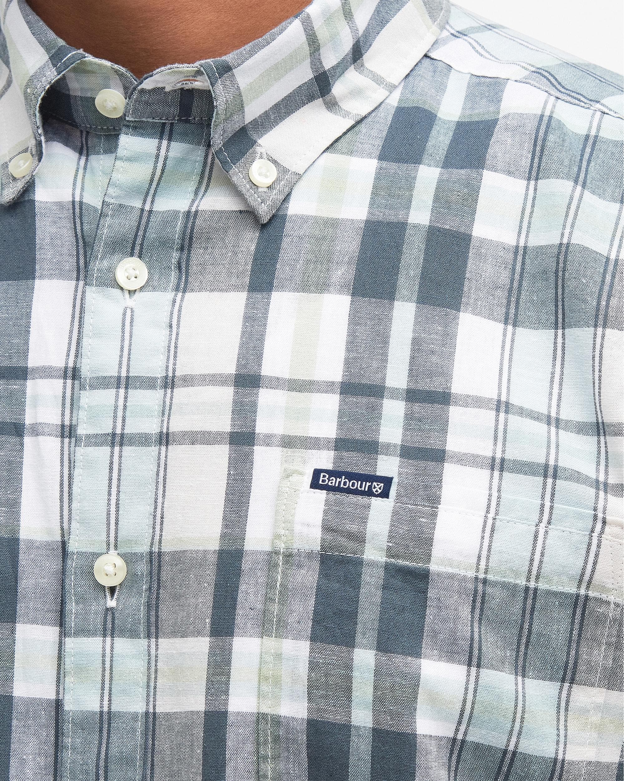 Barbour Alford Mens Tailored Checked Shirt - Image 5