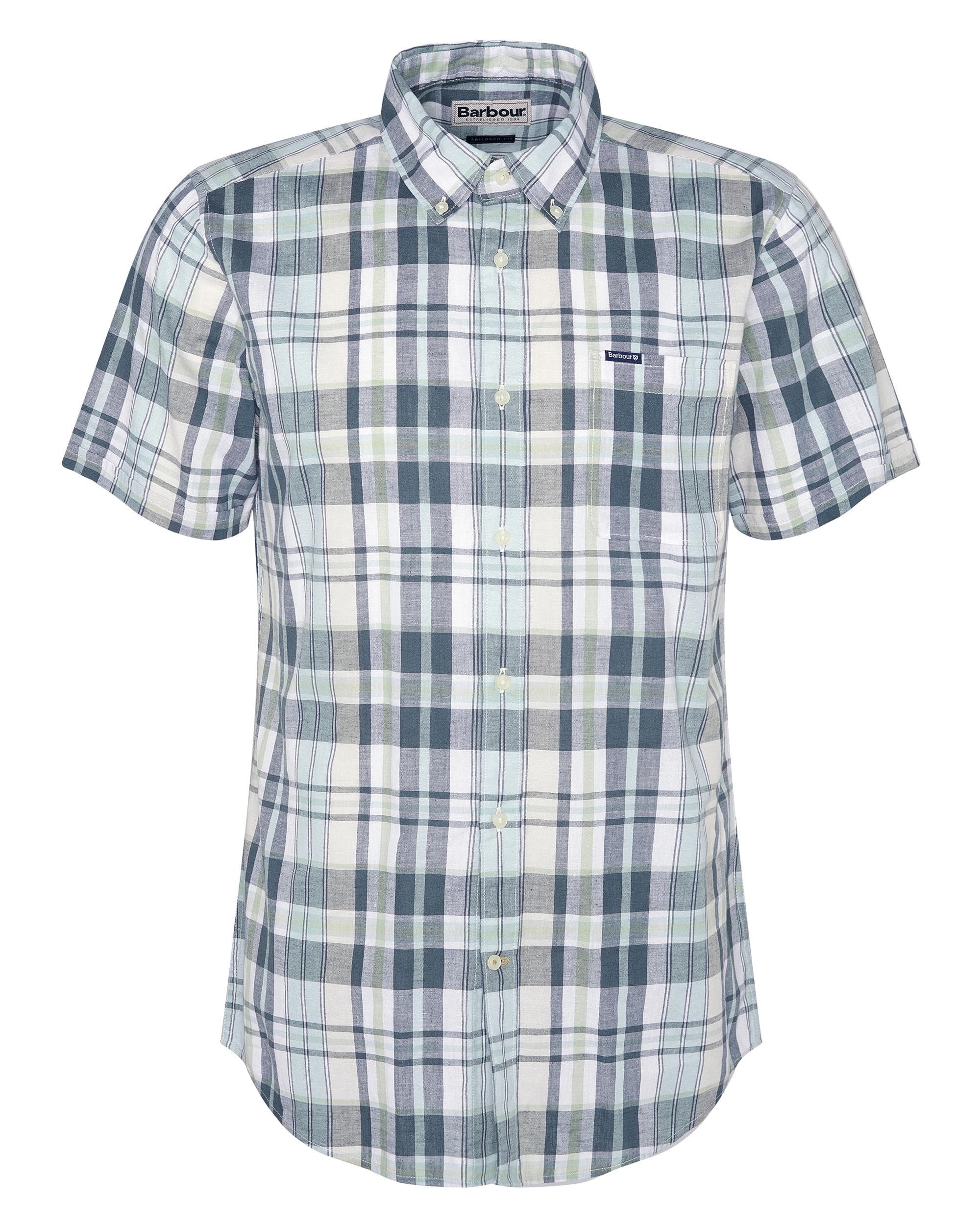 Barbour Alford Mens Tailored Checked Shirt - Image 7