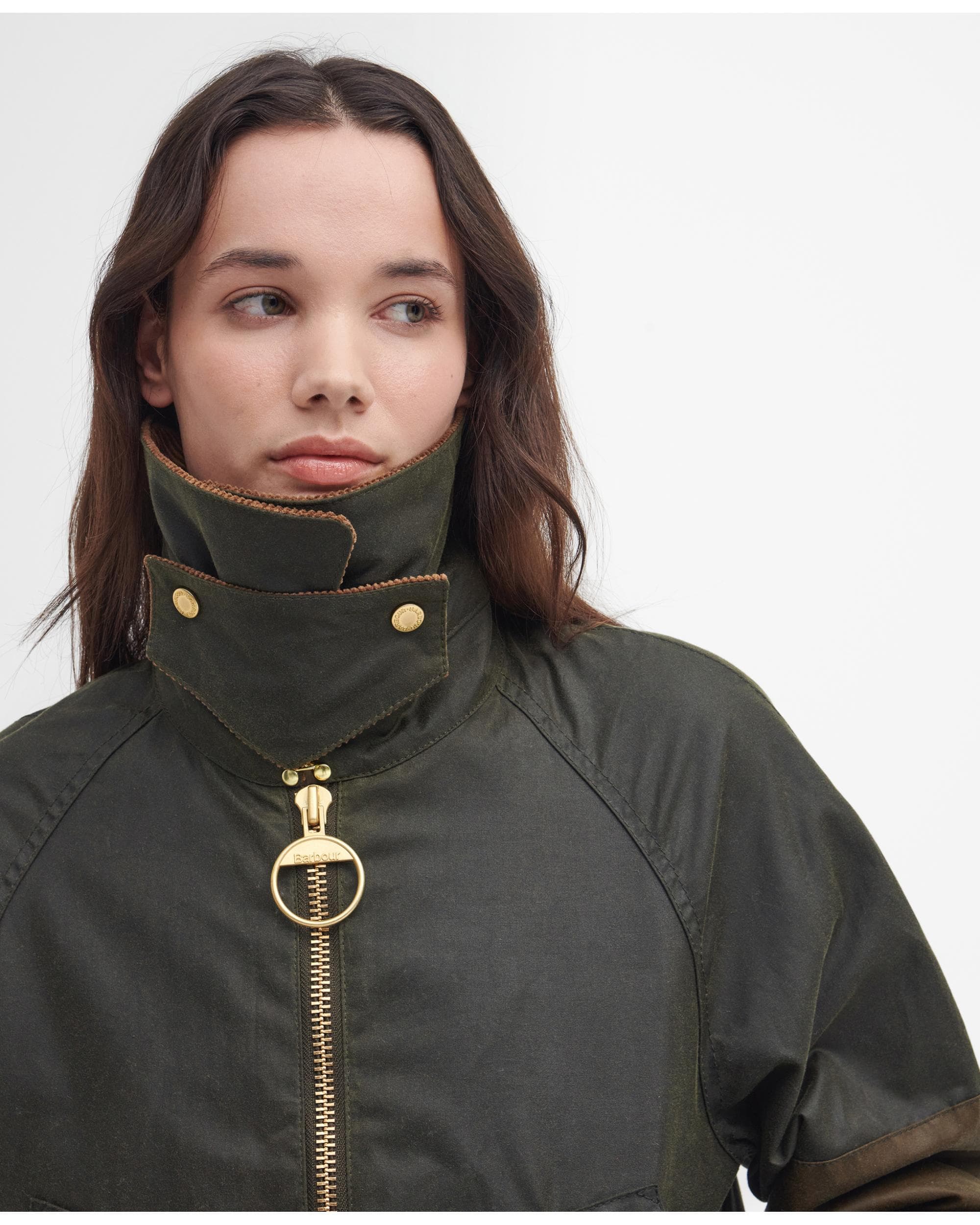Barbour Allerston Womens Wax Jacket - Archive Olive/Beech/Ancient - Image 3