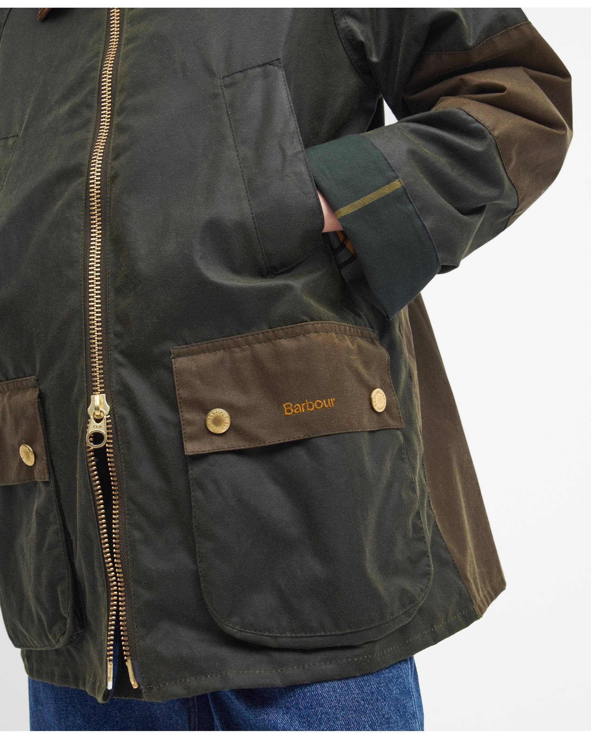 Barbour Allerston Womens Wax Jacket - Archive Olive/Beech/Ancient - Image 4