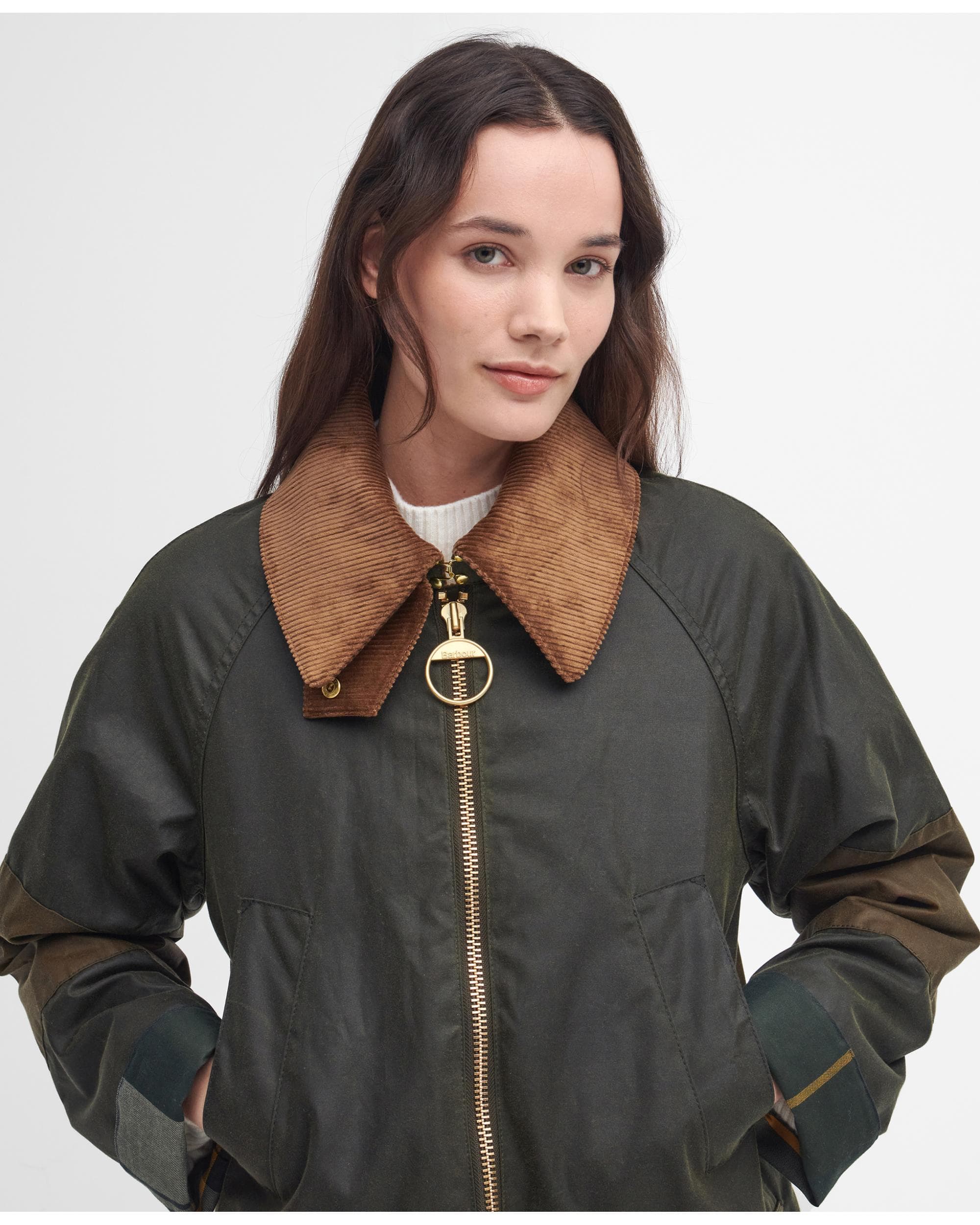 Barbour Allerston Womens Wax Jacket - Archive Olive/Beech/Ancient - Image 5