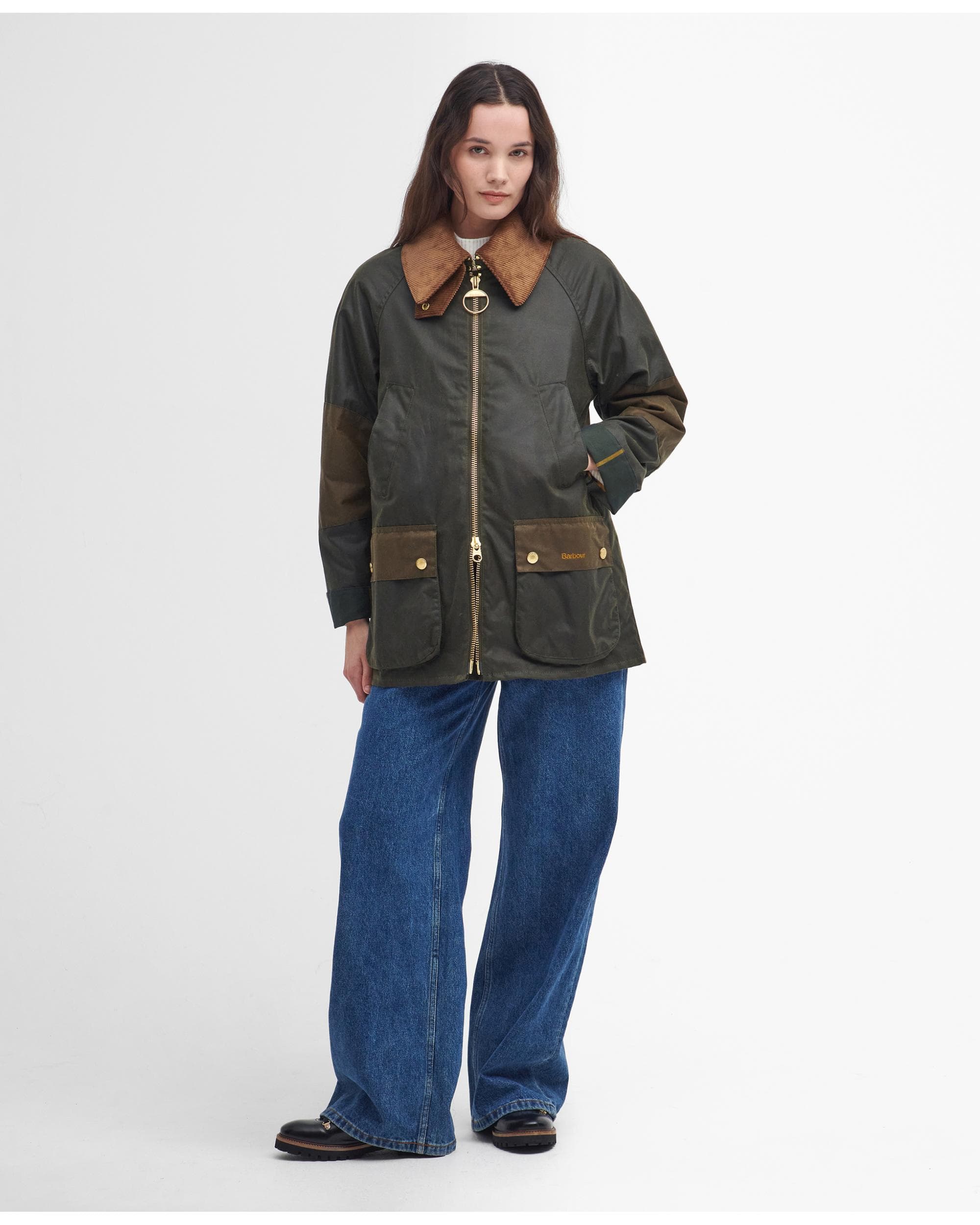 Barbour Allerston Womens Wax Jacket - Archive Olive/Beech/Ancient - Image 6