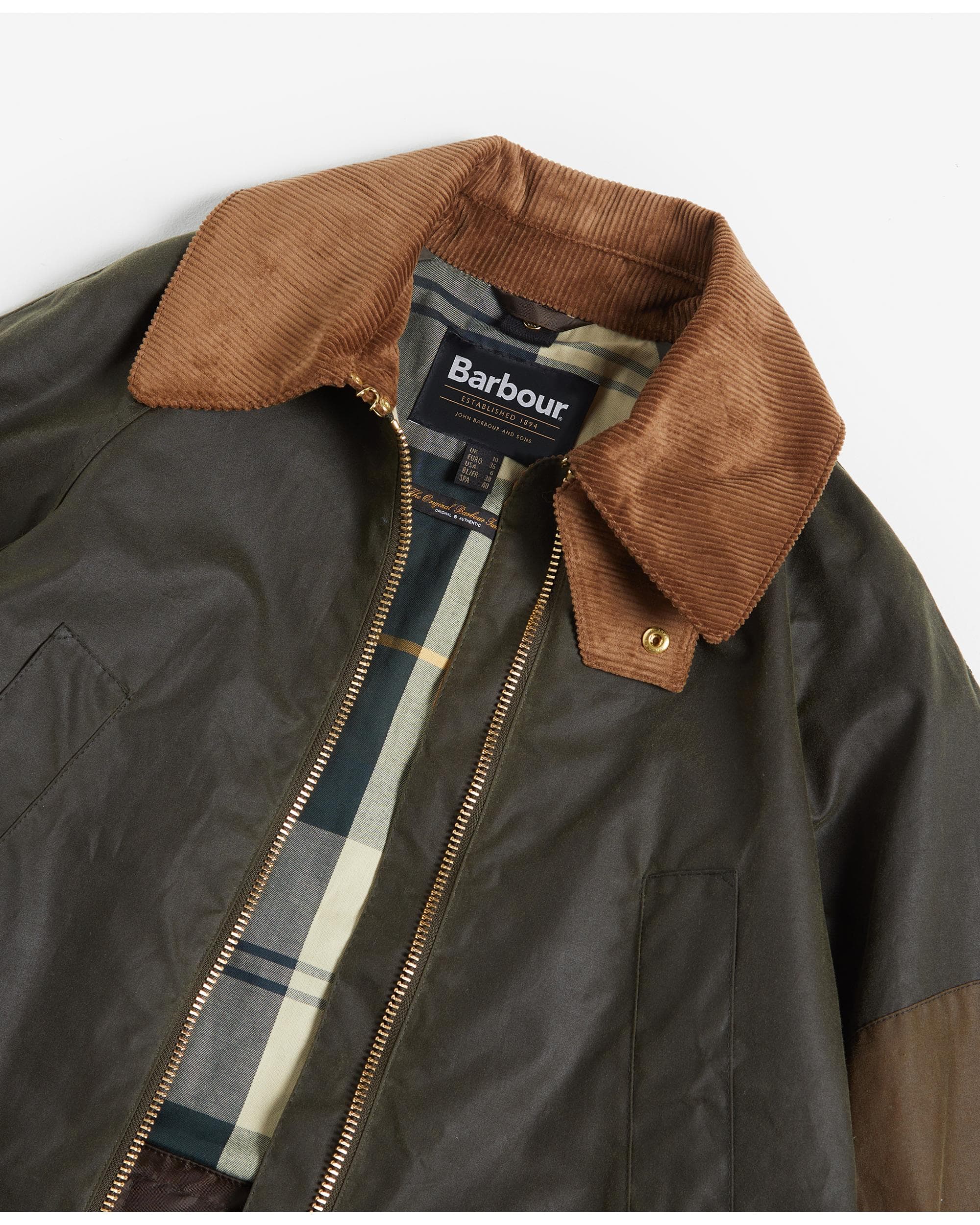 Barbour Allerston Womens Wax Jacket - Archive Olive/Beech/Ancient - Image 8