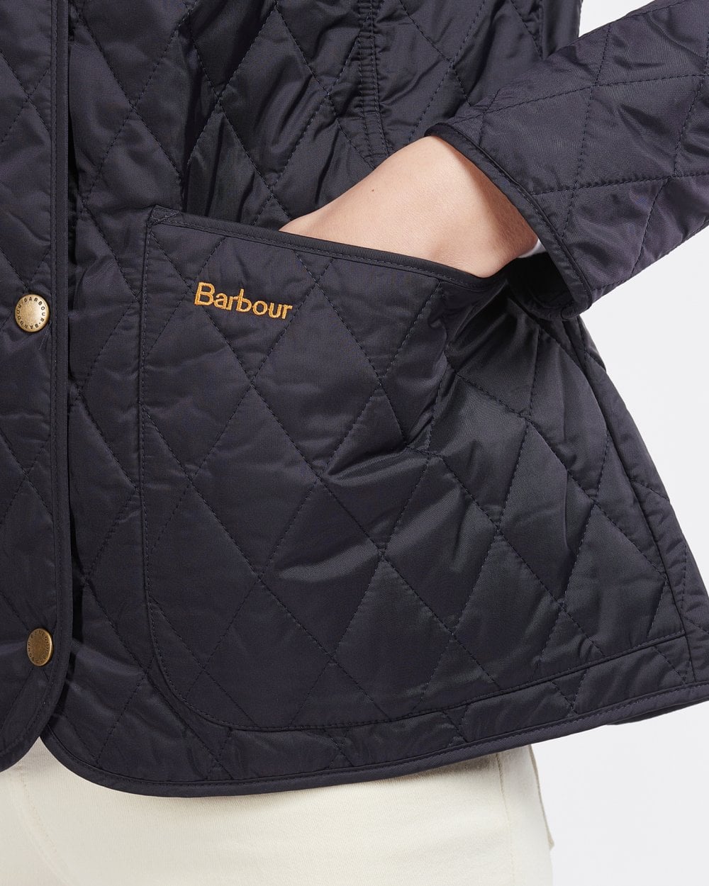 Barbour Annandale Quilted Womens Jacket - Navy - Image 3