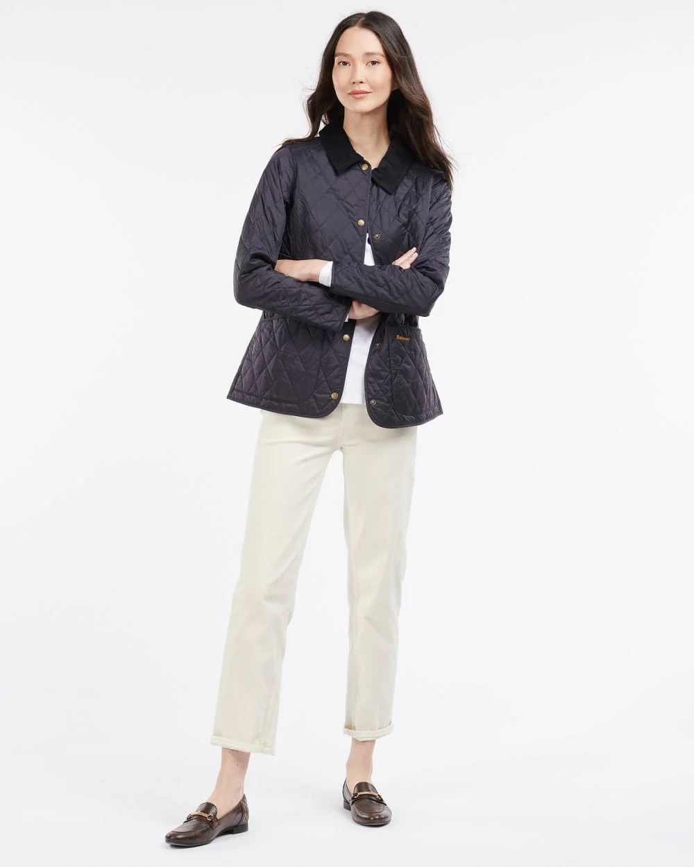 Barbour Annandale Quilted Womens Jacket - Navy - Image 4