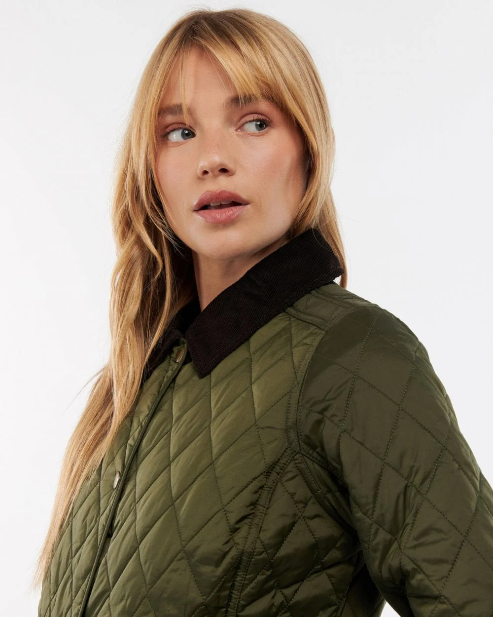 Barbour Annandale Quilted Womens Jacket - Olive - Image 2