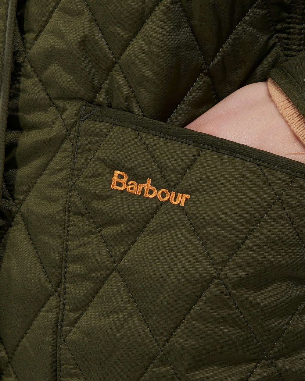 Barbour Annandale Quilted Womens Jacket - Olive - Image 6