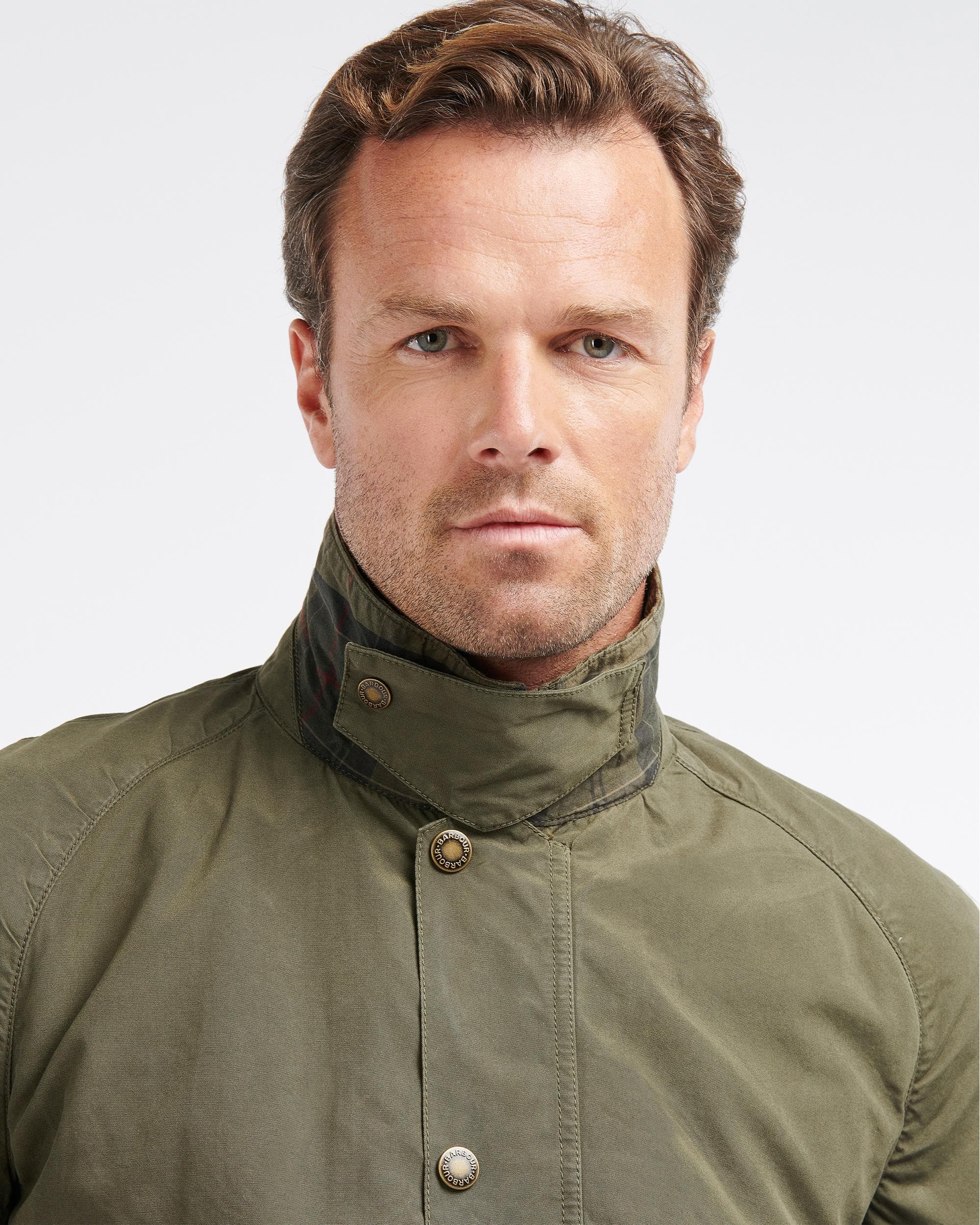 Barbour Ashby Mens Casual Jacket - Olive - Image 2