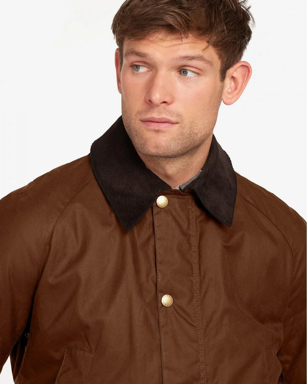 Barbour Ashby Mens Wax Jacket - Bark - Image 2