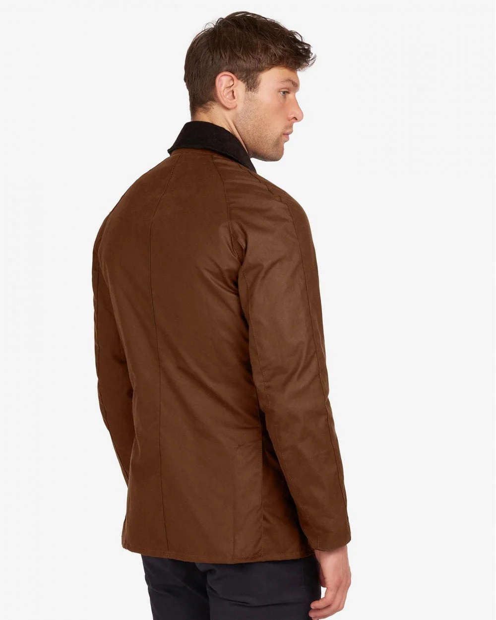 Barbour Ashby Mens Wax Jacket - Bark - Image 4