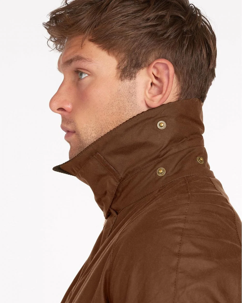 Barbour Ashby Mens Wax Jacket - Bark - Image 7