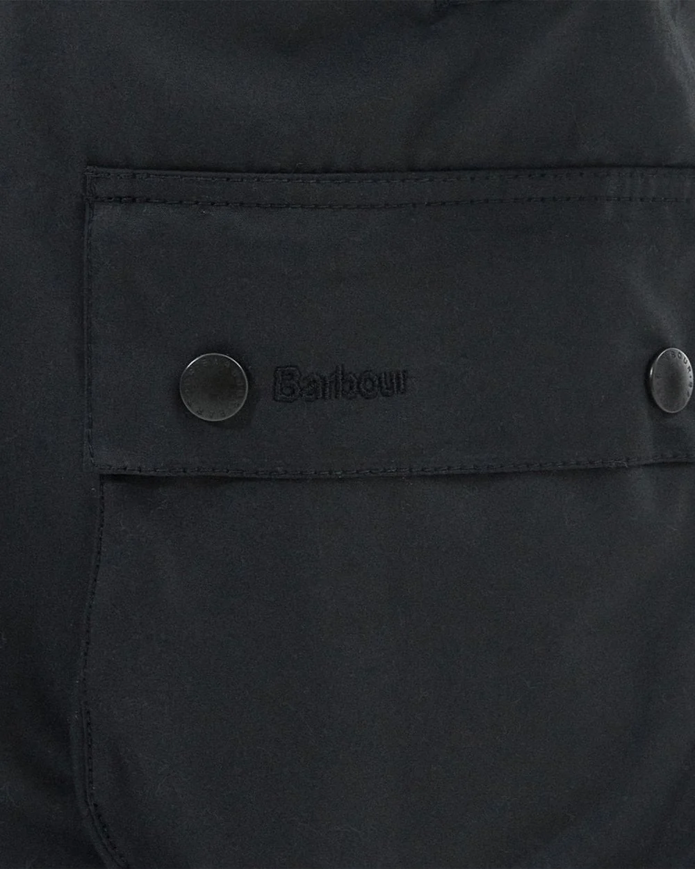 Barbour Ashby Mens Wax Jacket - Black/Classic - Image 6