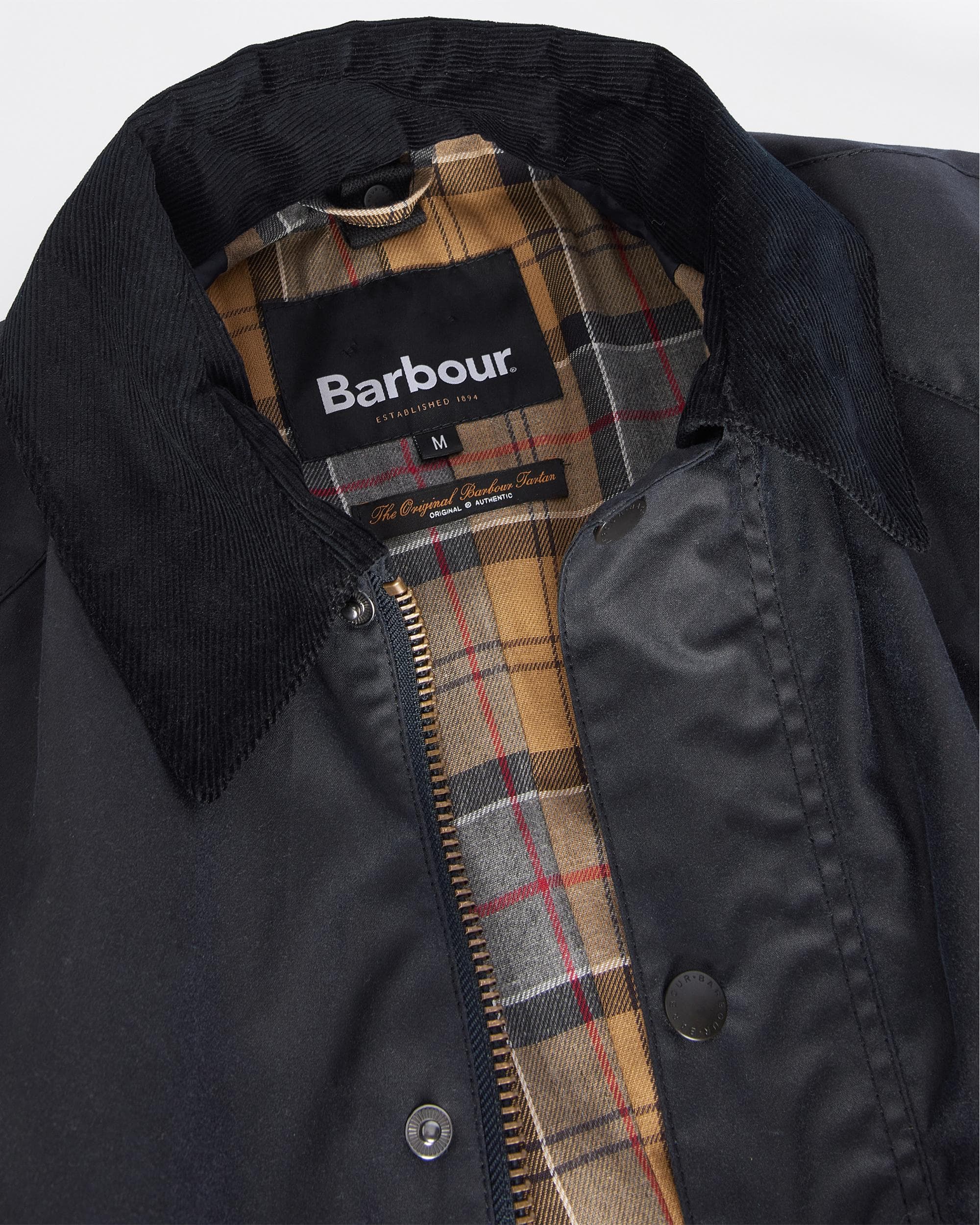 Barbour Ashby Mens Wax Jacket - Navy - Image 10