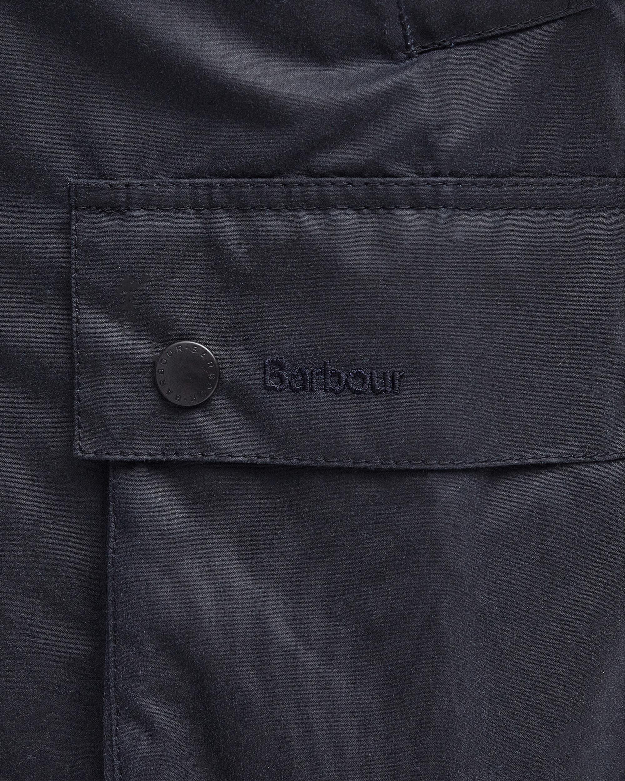 Barbour Ashby Mens Wax Jacket - Navy - Image 11