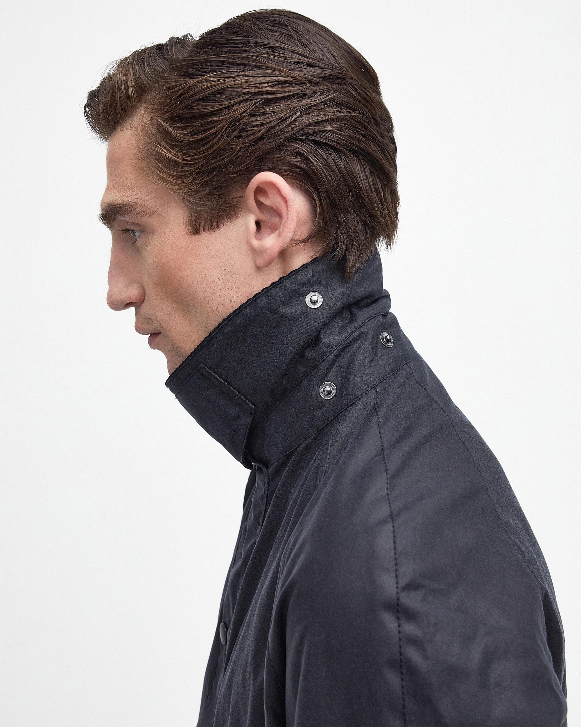 Barbour Ashby Mens Wax Jacket - Navy - Image 5