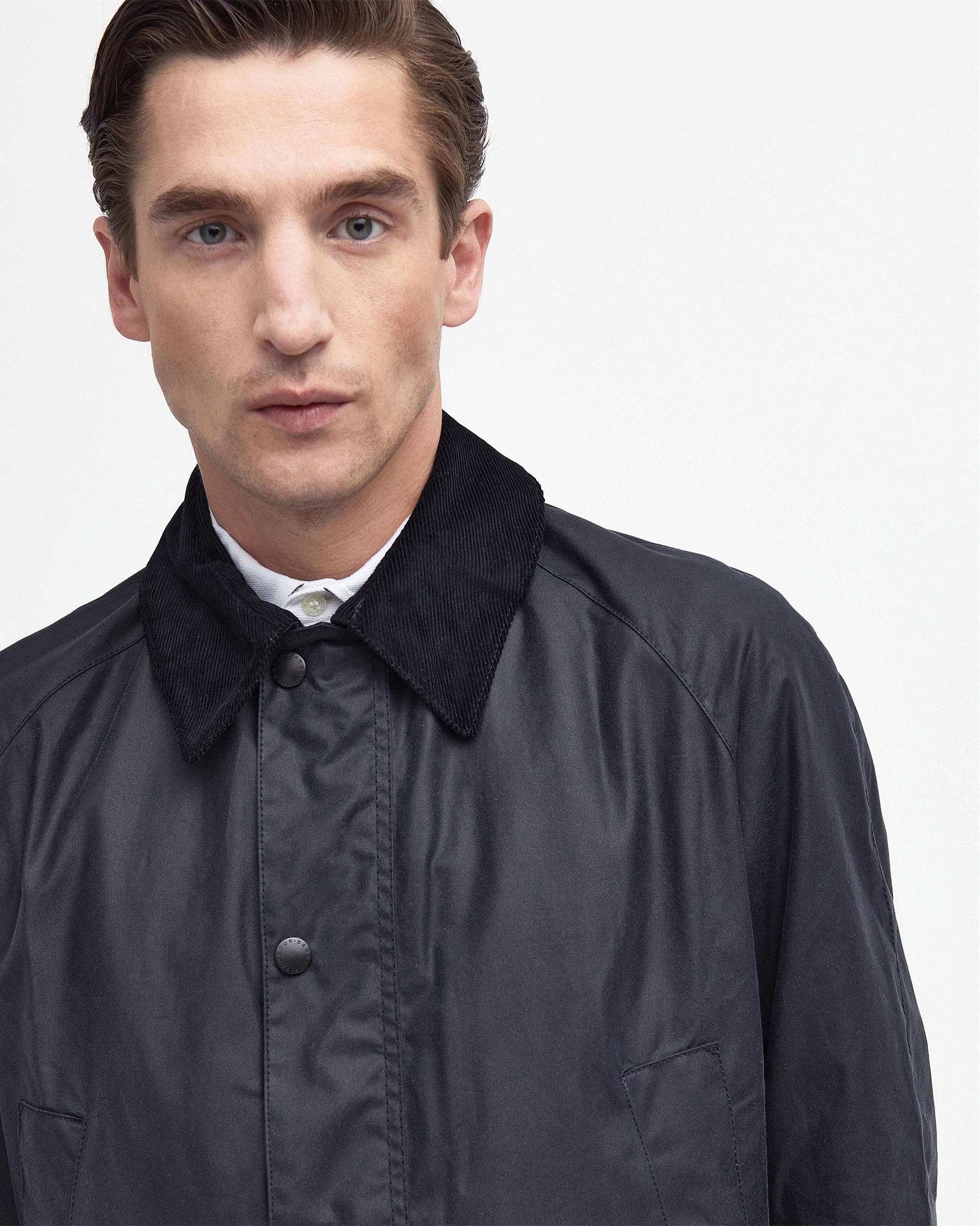 Barbour Ashby Mens Wax Jacket - Navy - Image 6