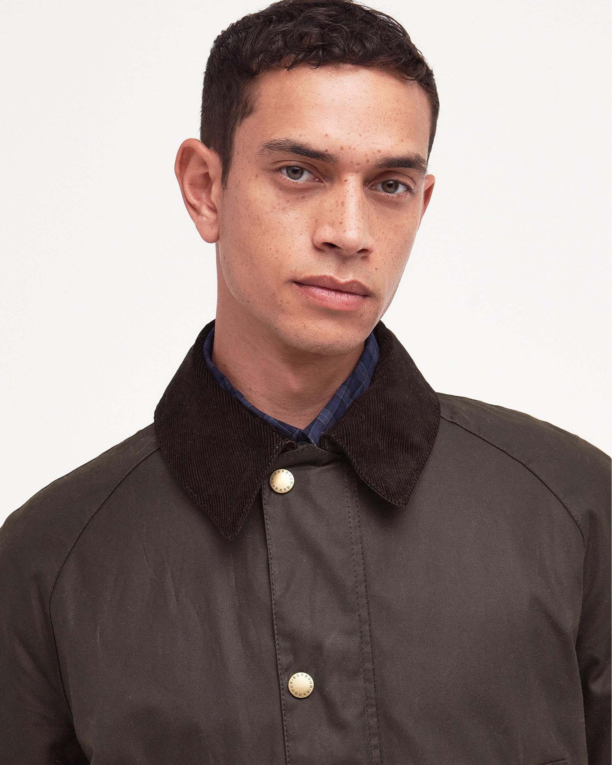 Barbour Ashby Mens Wax Jacket - Olive - Image 2
