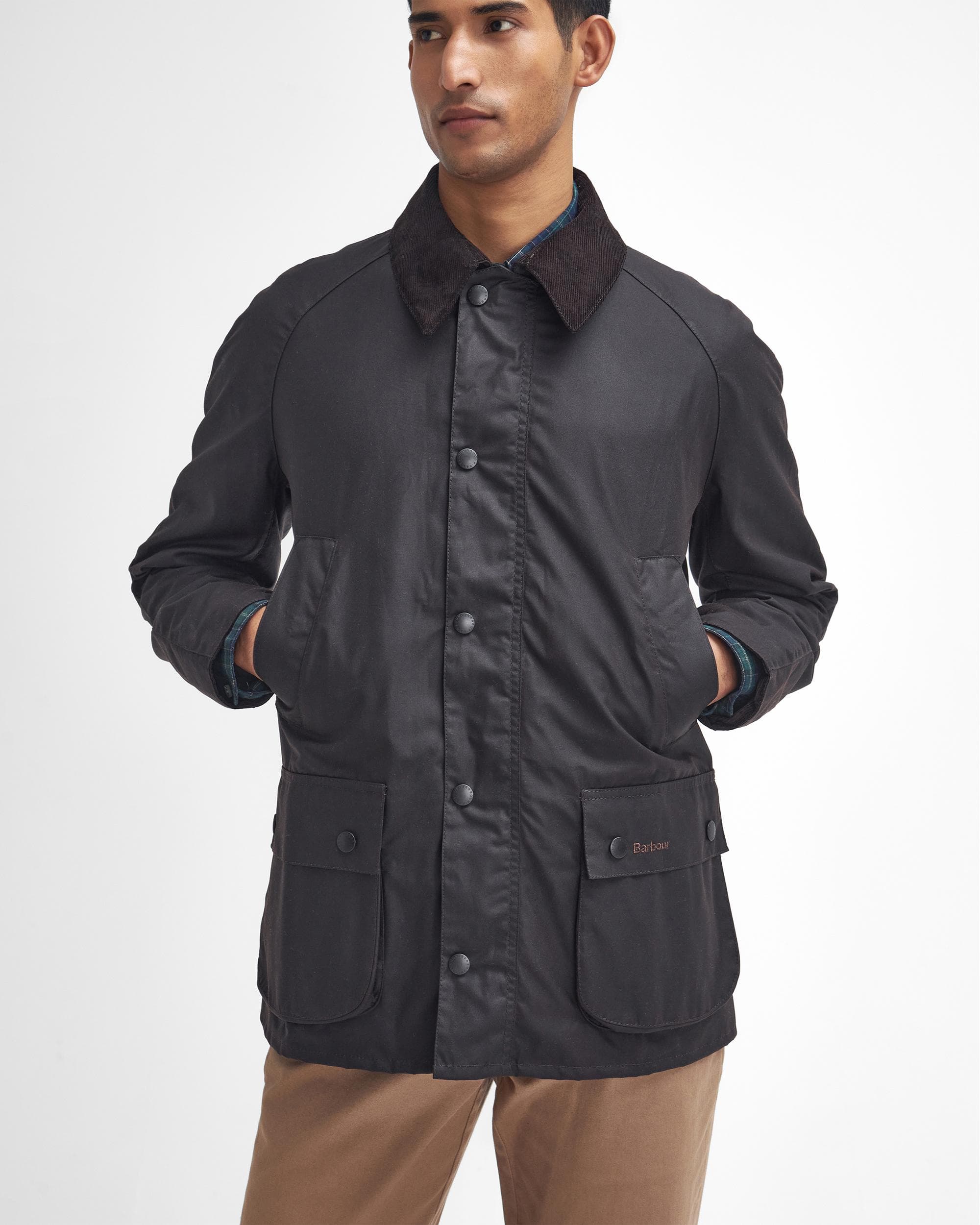 Barbour Ashby Mens Wax Jacket - Rustic/Classic - Image 4