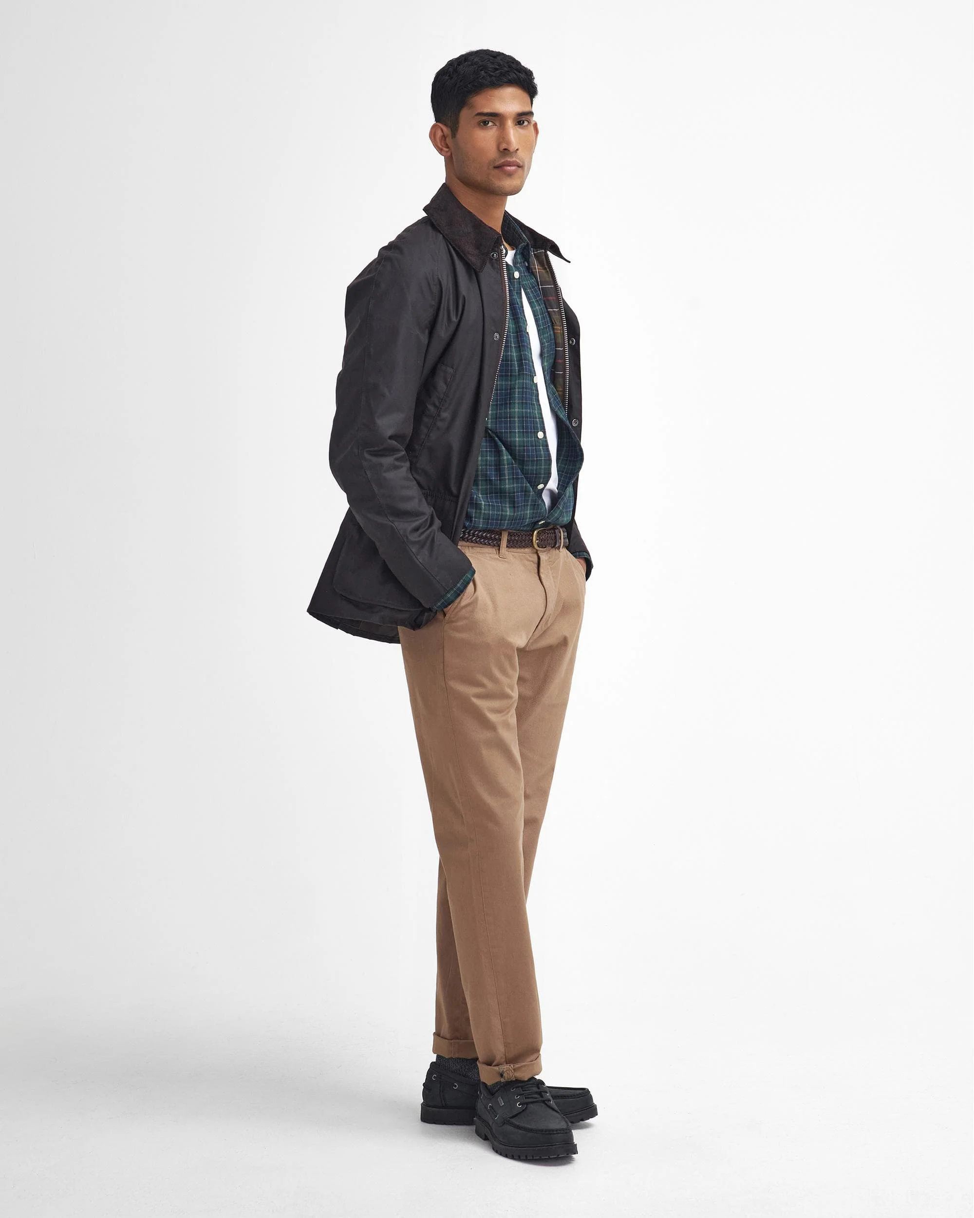 Barbour Ashby Mens Wax Jacket - Rustic/Classic - Image 5