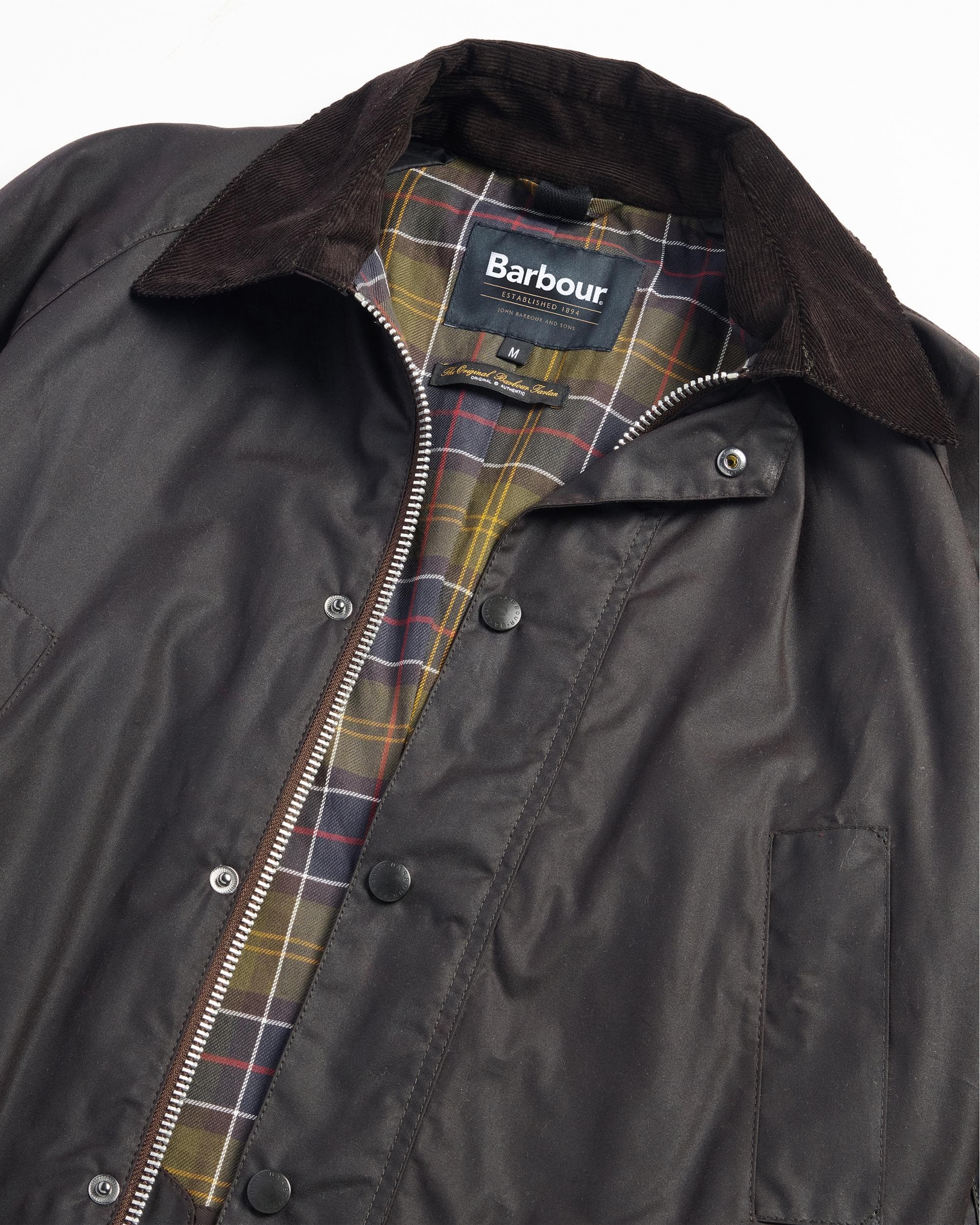 Barbour Ashby Mens Wax Jacket - Rustic/Classic - Image 7