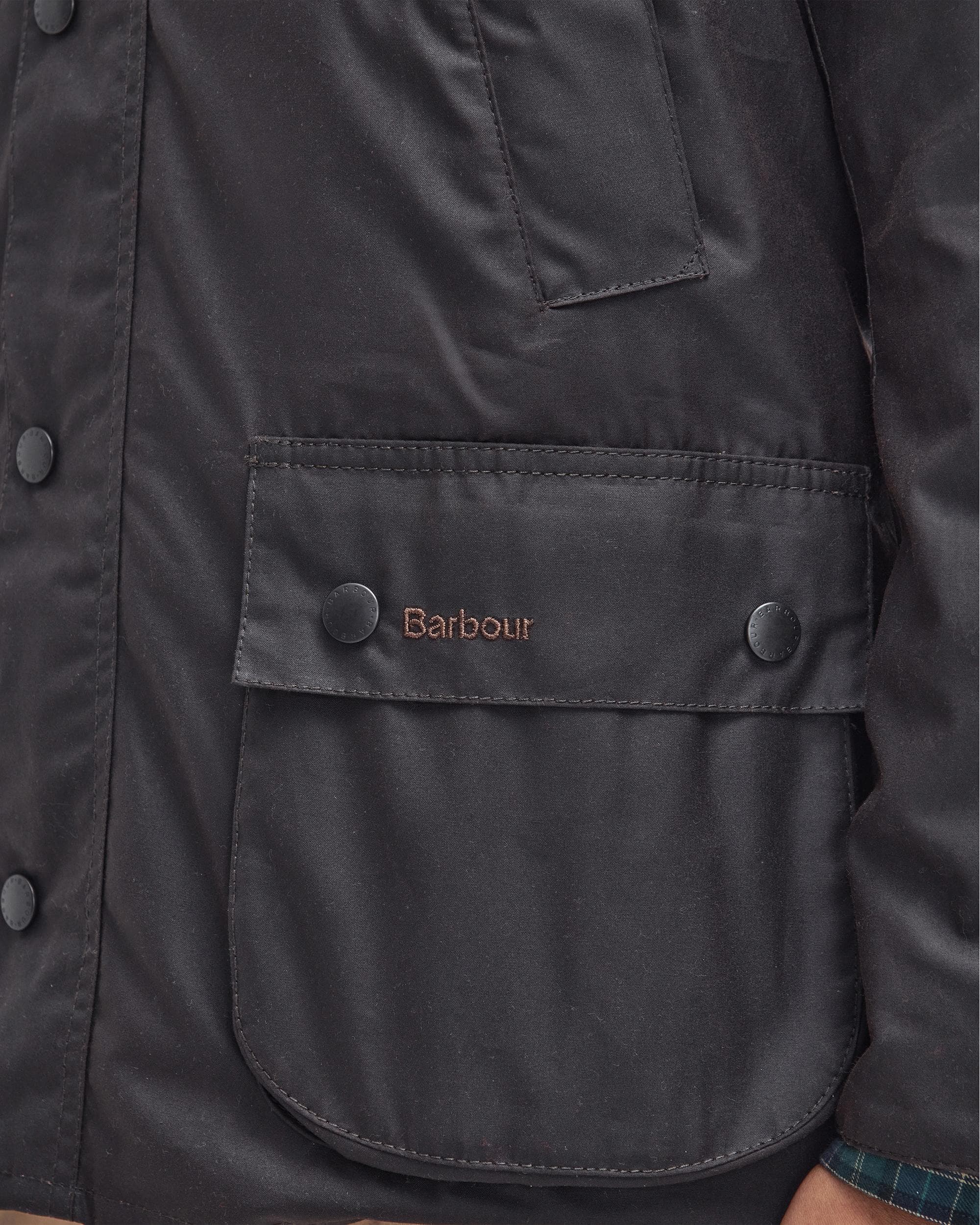 Barbour Ashby Mens Wax Jacket - Rustic/Classic - Image 8
