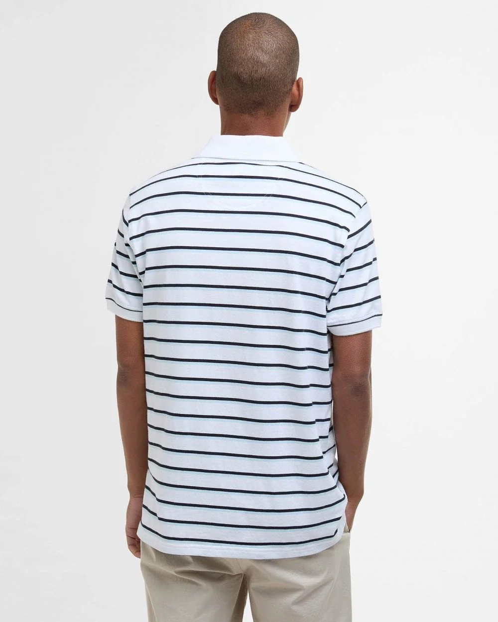 Barbour Ashill Striped Mens Polo Shirt - Image 4