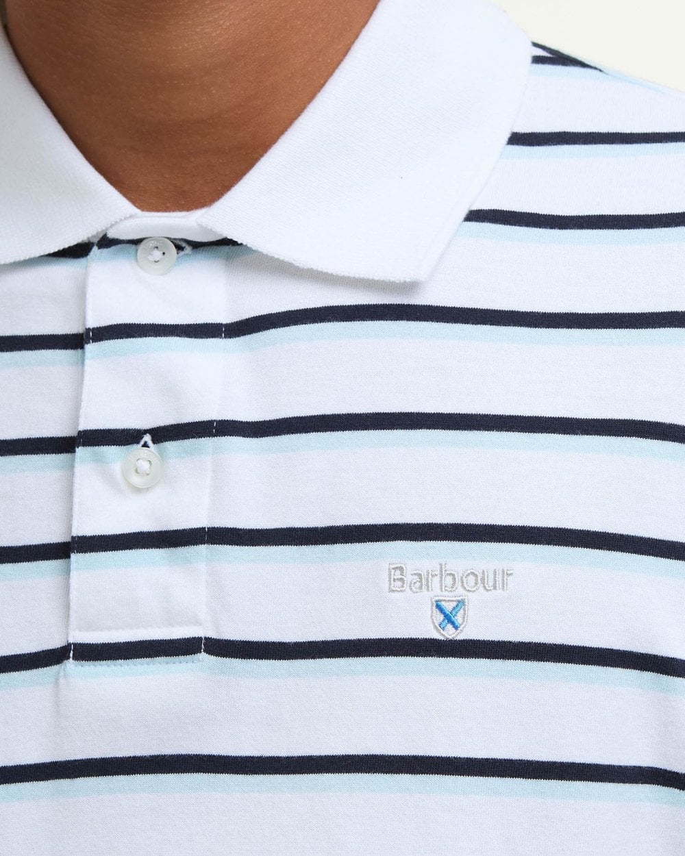 Barbour Ashill Striped Mens Polo Shirt - Image 5