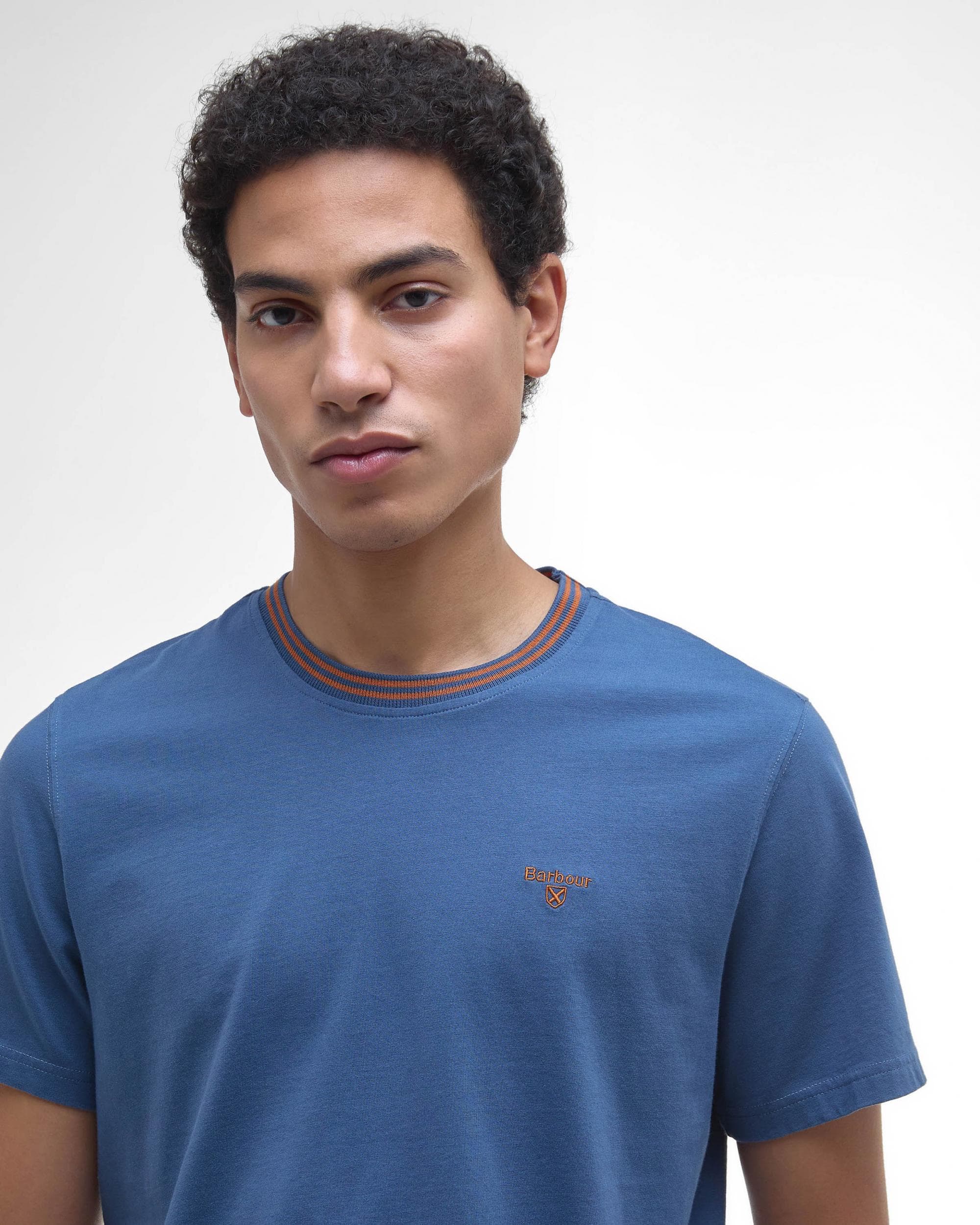 Barbour Austwick Mens T-Shirt - Dark Denim - Image 3