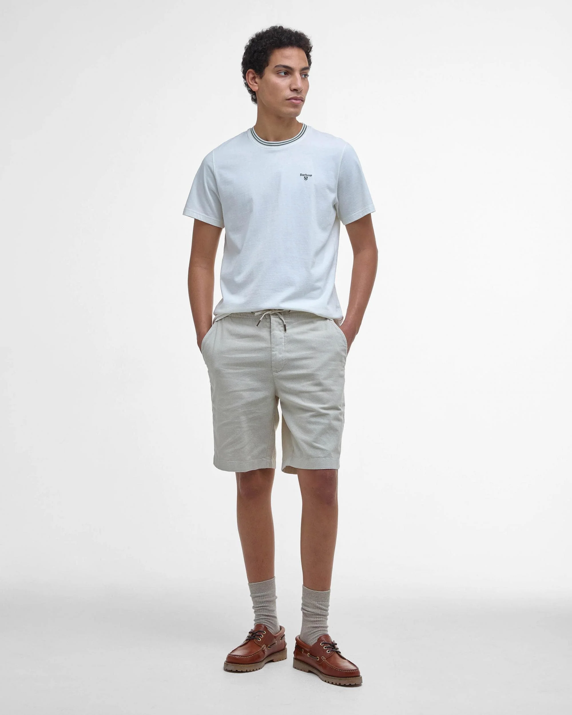 Barbour Austwick Mens T-Shirt - Whisper White - Image 2