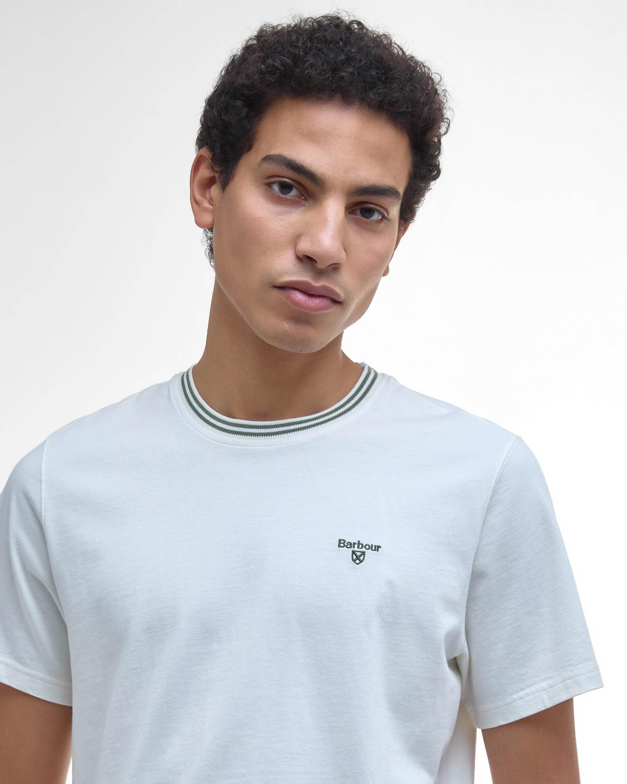 Barbour Austwick Mens T-Shirt - Whisper White - Image 3