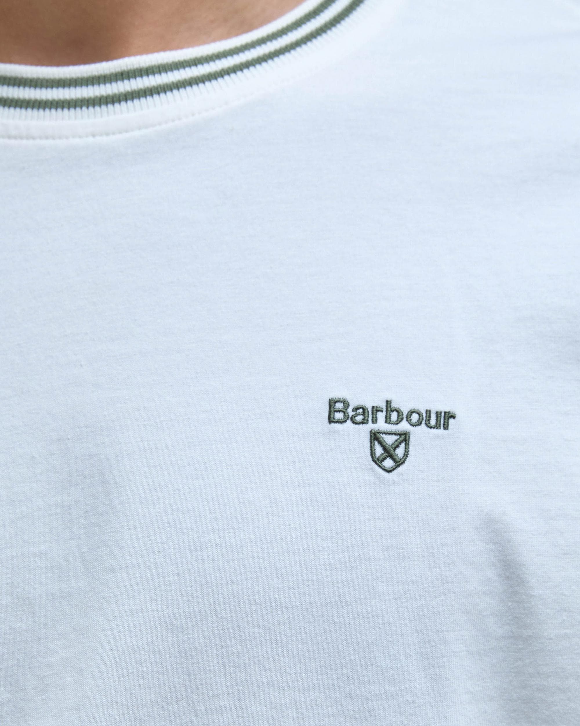 Barbour Austwick Mens T-Shirt - Whisper White - Image 4