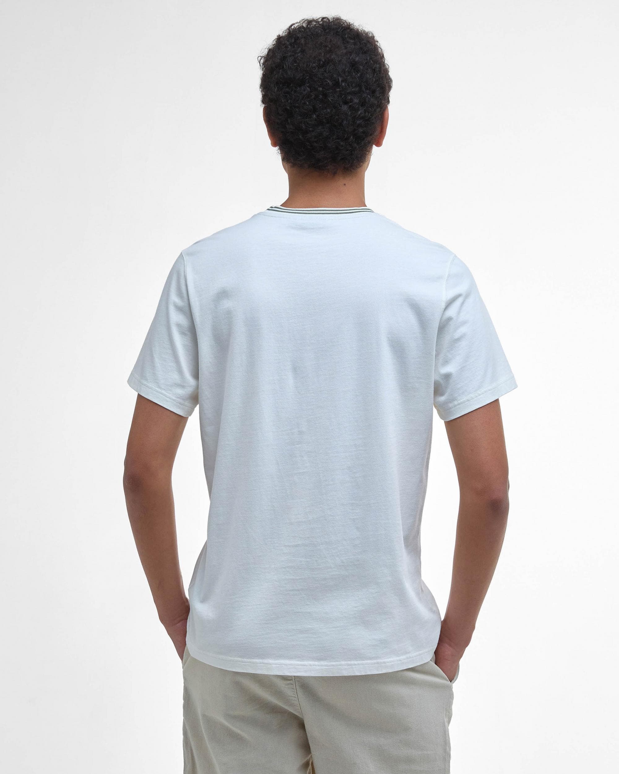 Barbour Austwick Mens T-Shirt - Whisper White - Image 5