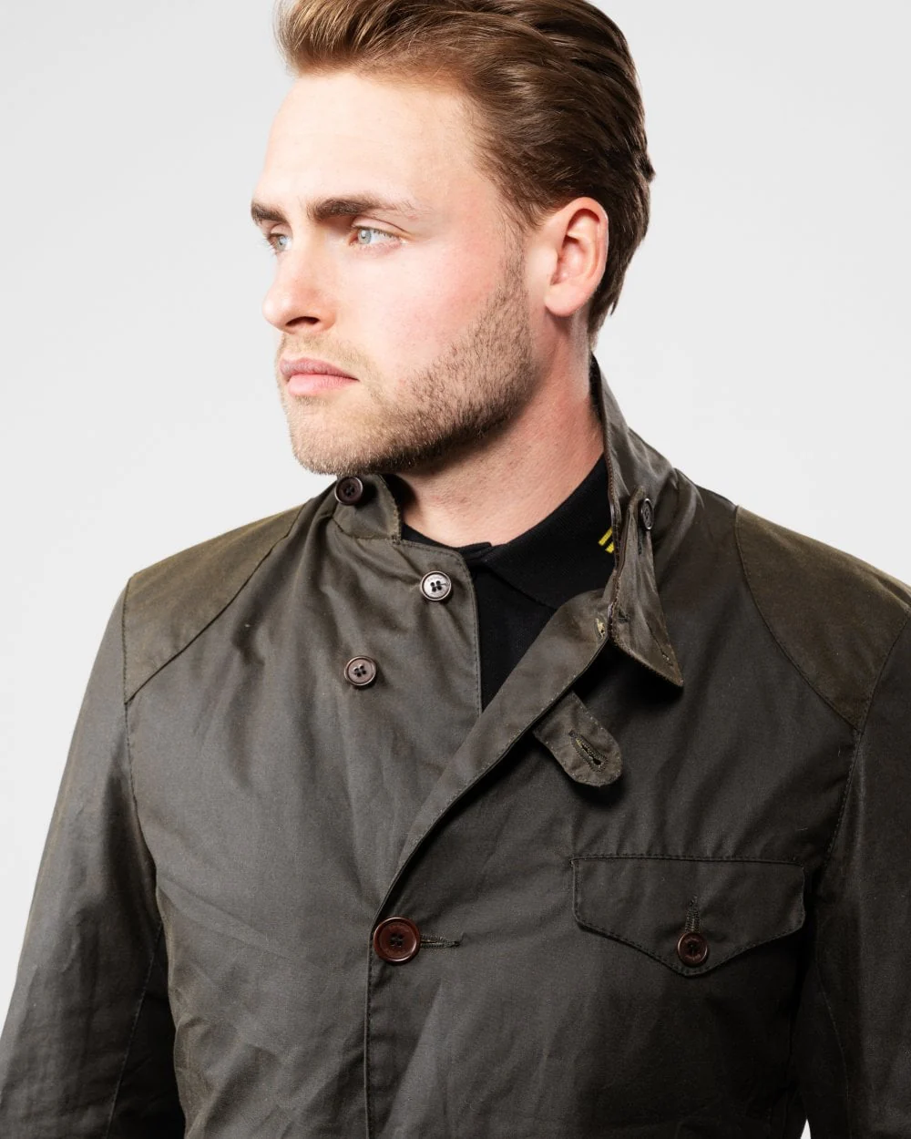Barbour Beacon Sports Mens Jacket - Olive - Image 2