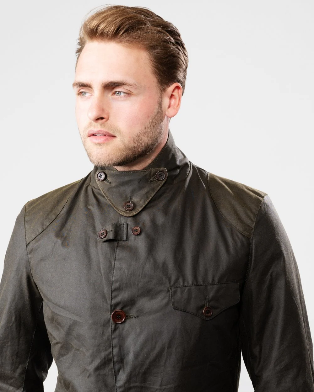 Barbour Beacon Sports Mens Jacket - Olive - Image 3