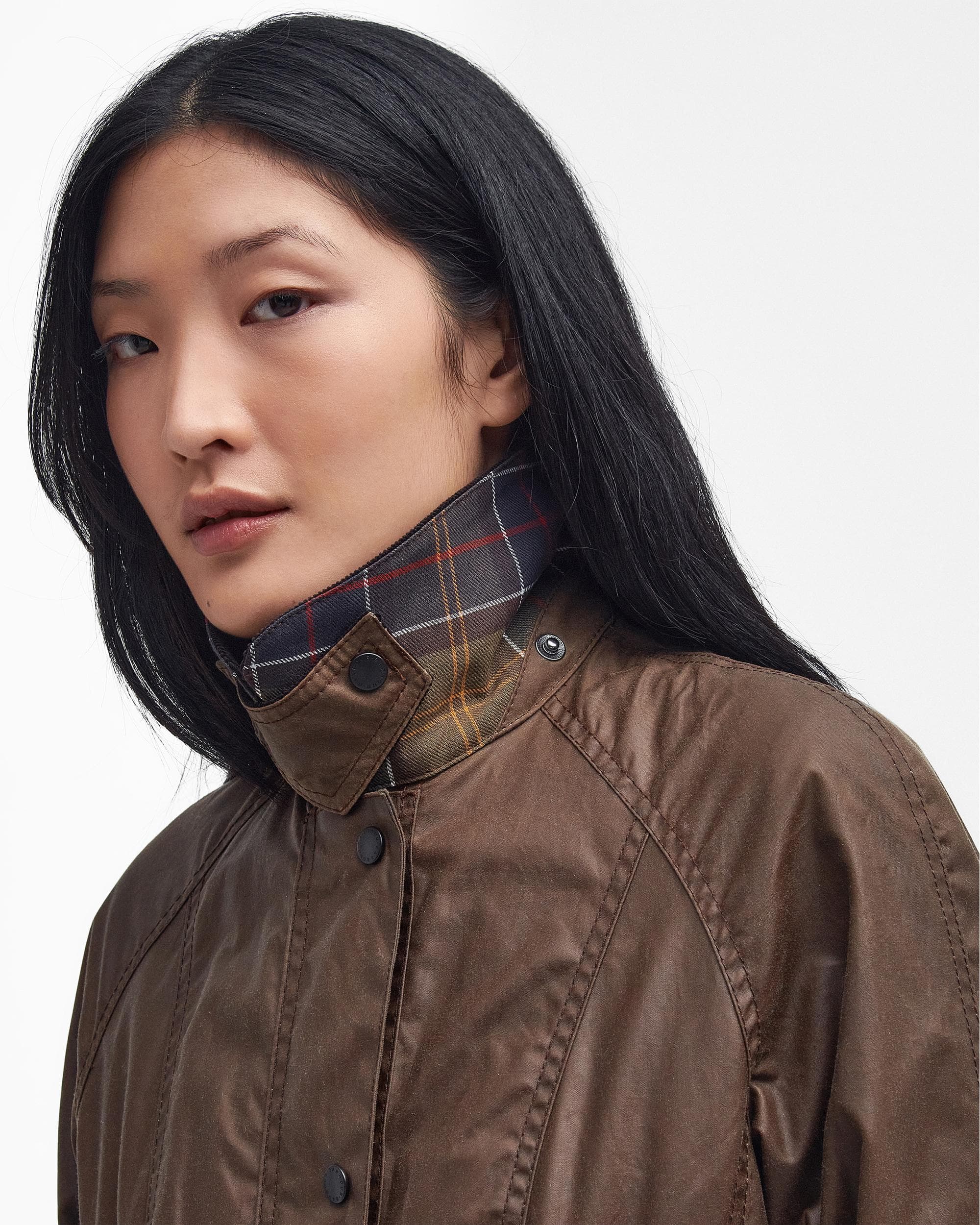 Barbour Beadnell Womens Wax Jacket - Bark - Image 4