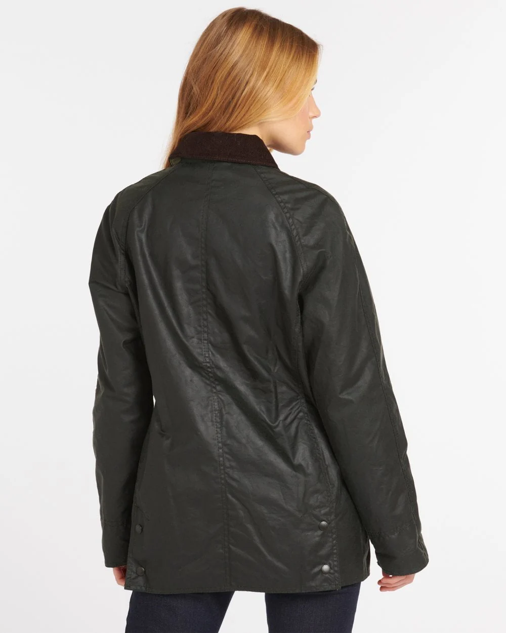 Barbour Beadnell Womens Wax Jacket - Sage - Image 5