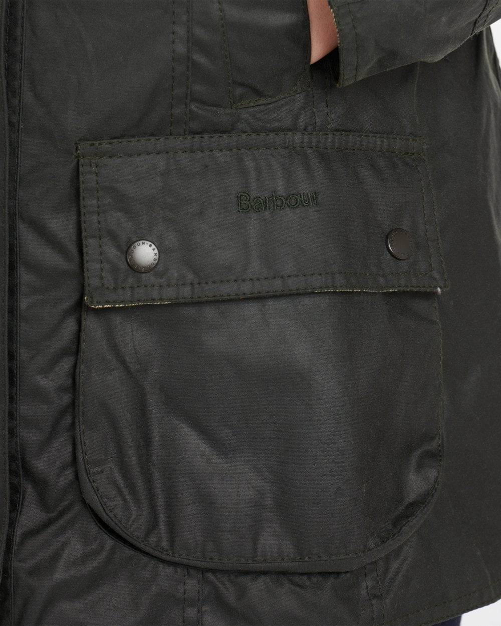 Barbour Beadnell Womens Wax Jacket - Sage - Image 7