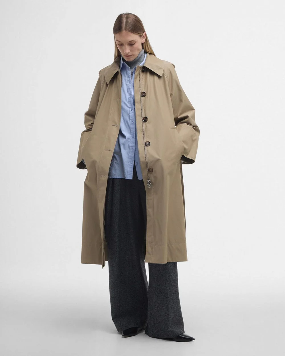 Barbour Beatrix Womens Showerproof Trenchcoat - Image 2