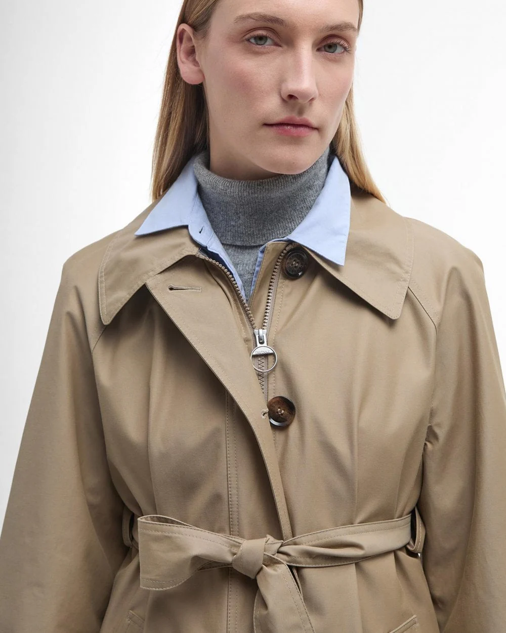 Barbour Beatrix Womens Showerproof Trenchcoat - Image 3