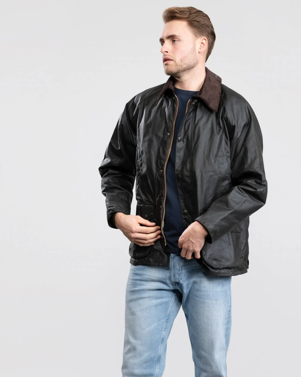 Barbour Bedale Mens Wax Jacket - Sage - Image 4